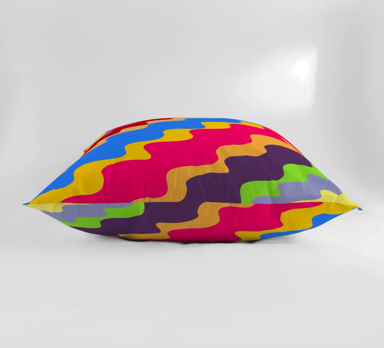 Retro slanting waves cuscino da baobabprintstore