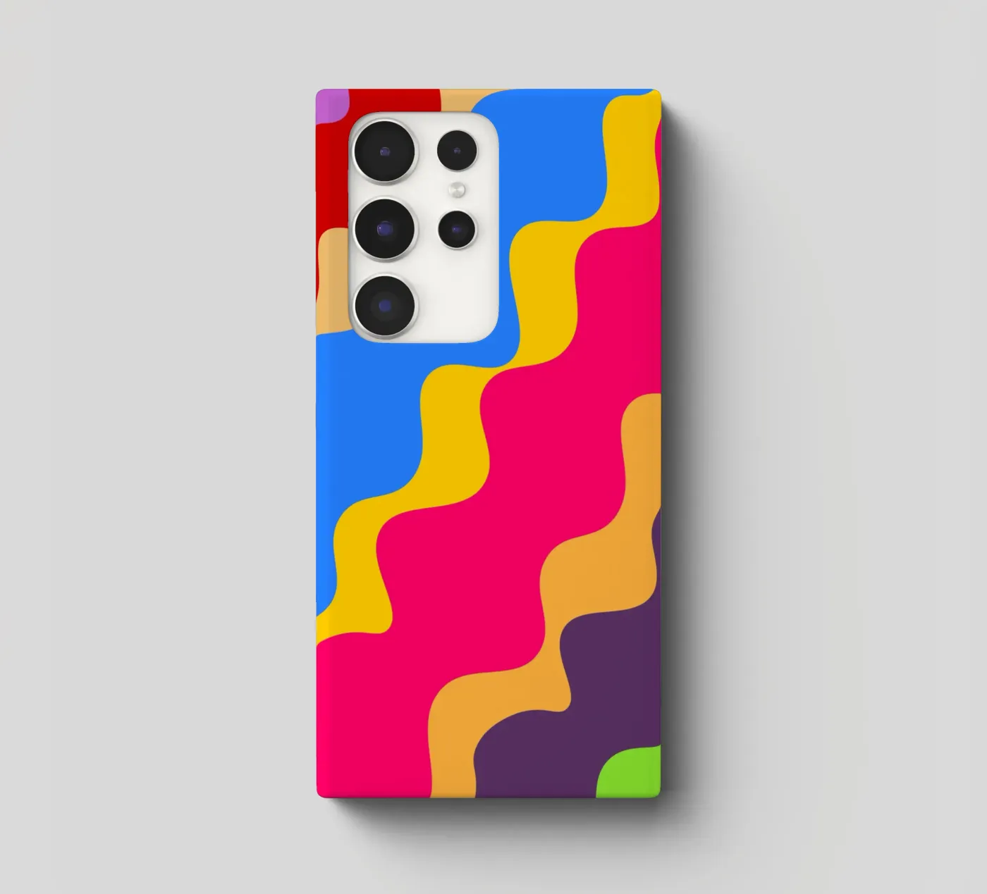 Retro slanting waves cover samsung da baobabprintstore