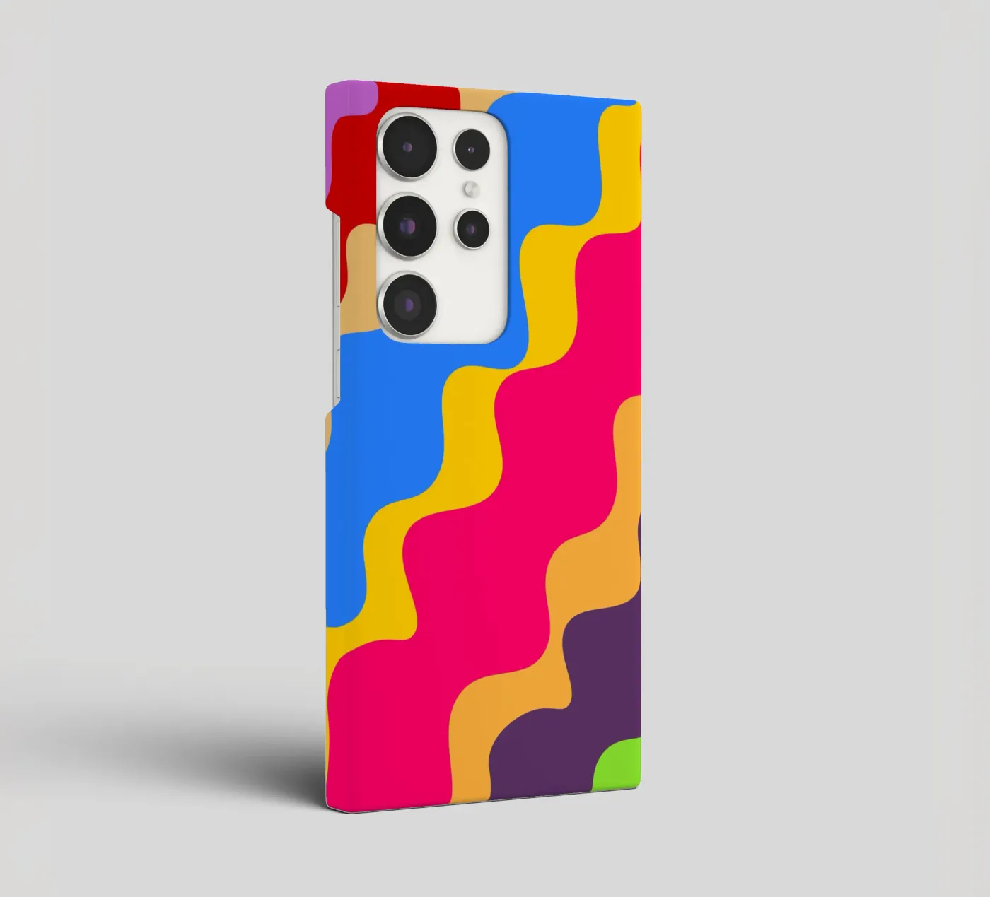 Retro slanting waves cover samsung da baobabprintstore