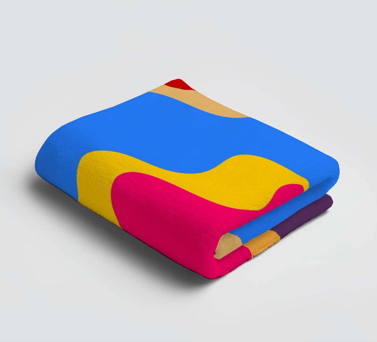 Retro slanting waves asciugamano da bagno da baobabprintstore
