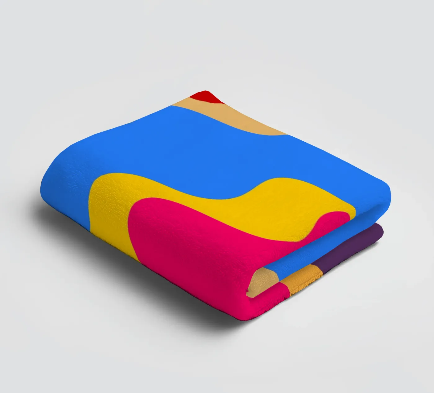 Retro slanting waves badhanddoek van baobabprintstore