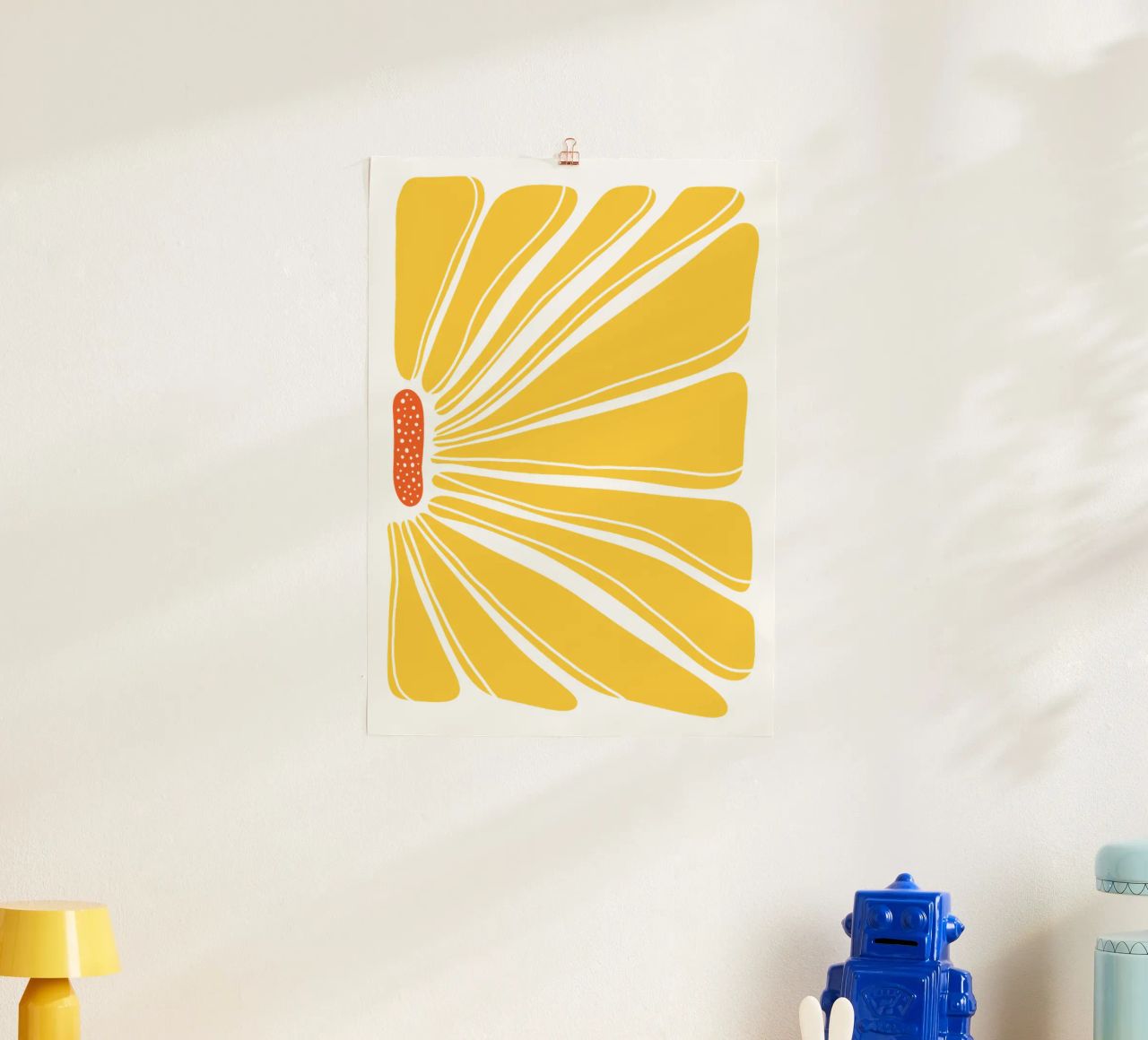 Floral sunshine poster by BAINAI KIDS