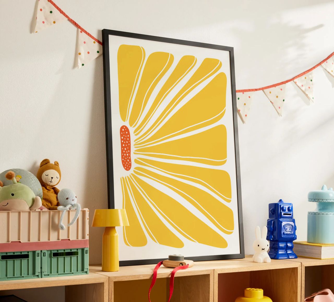 Floral sunshine poster by BAINAI KIDS