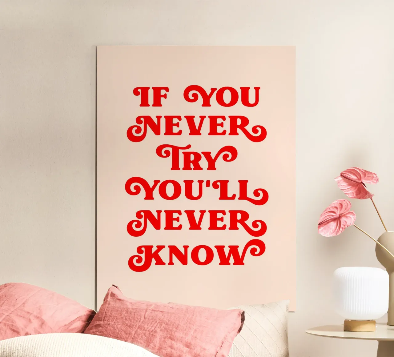 If you never try you'll never know quote hahnemühle by Paigaam Studio
