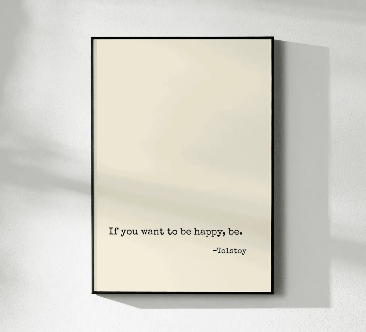 Citation d'être heureux plexiglas de Paigaam Studio