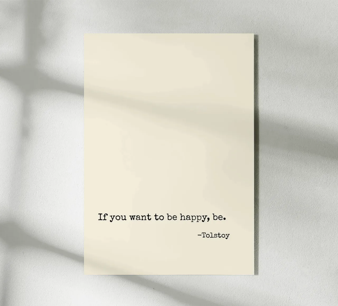 Citation d'être heureux plexiglas de Paigaam Studio