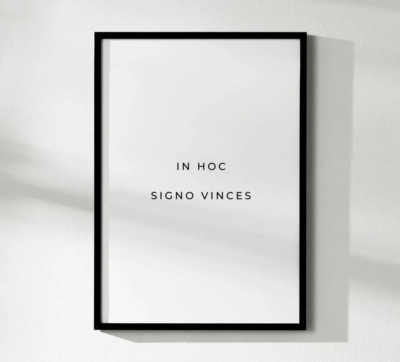 In hoc signo vinces - In diesem Zeichen sollst du siegen Zitat Poster von Paigaam Studio
