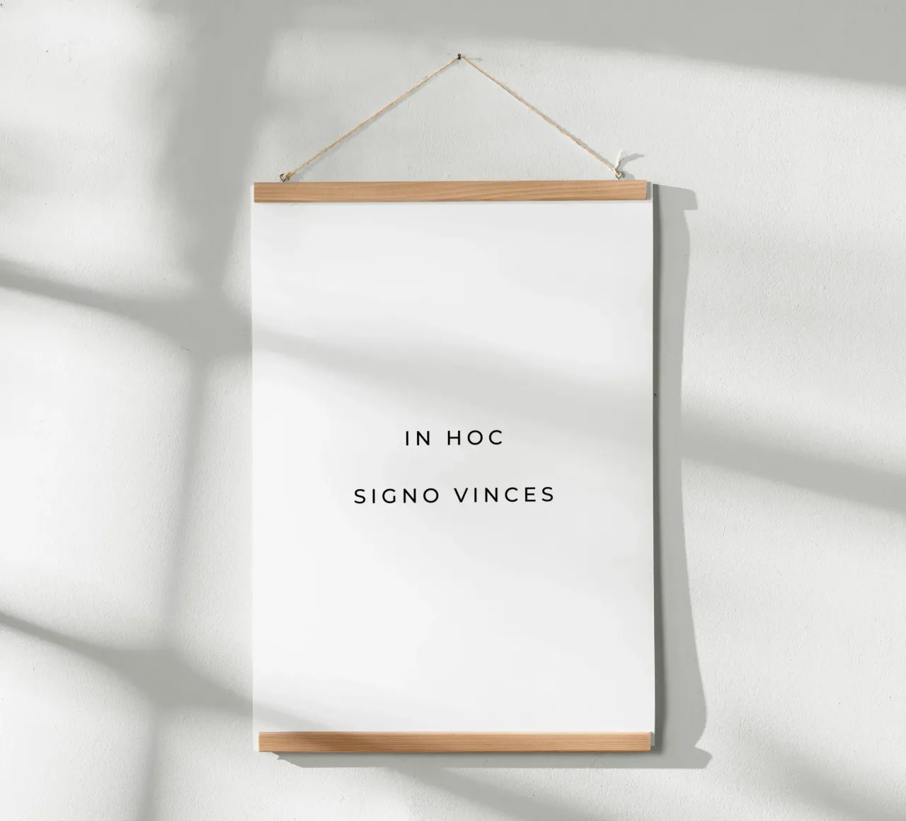 In hoc signo vinces - In diesem Zeichen sollst du siegen Zitat Poster von Paigaam Studio