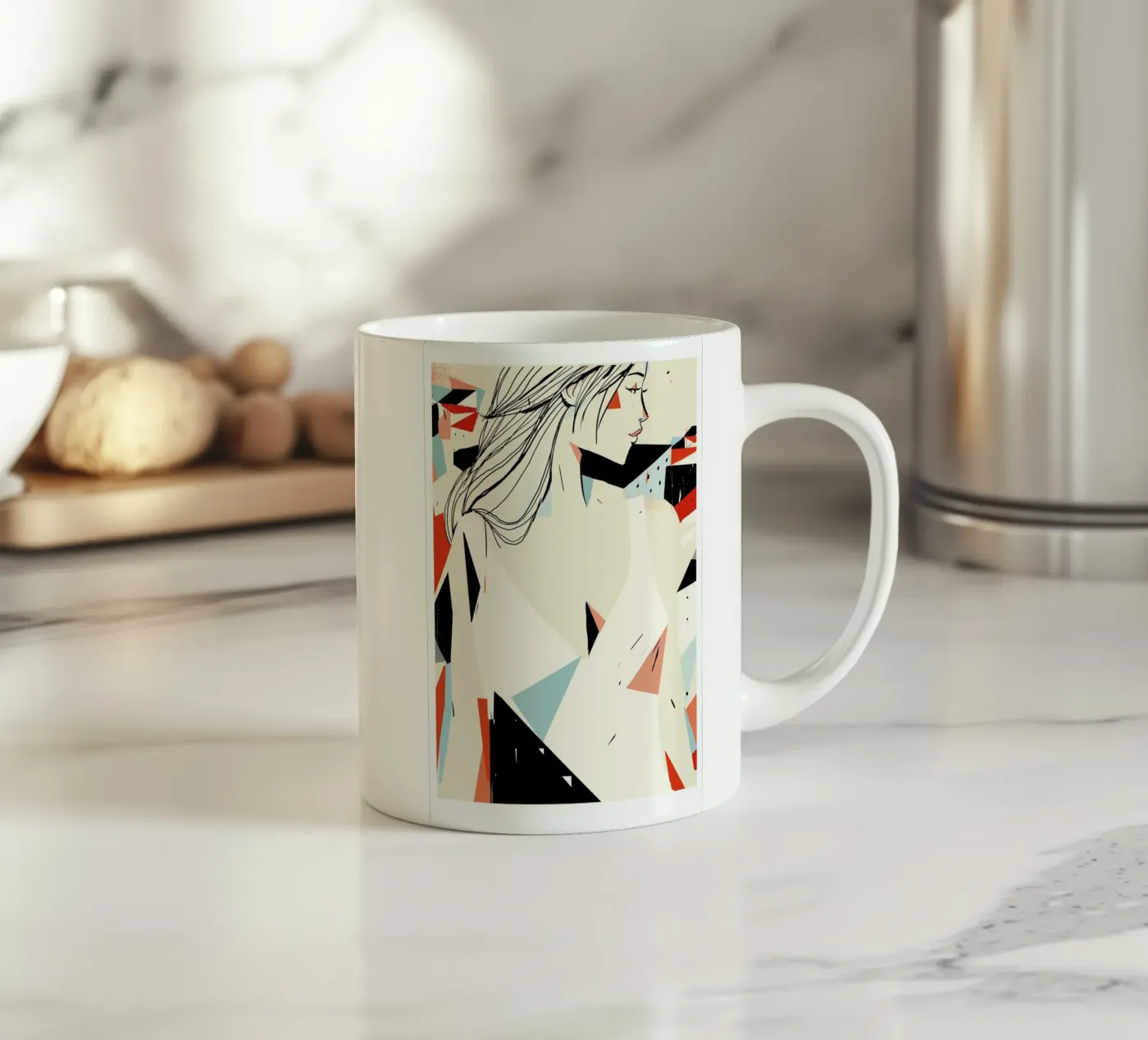 Looking ceramic mug by Pietari Posti