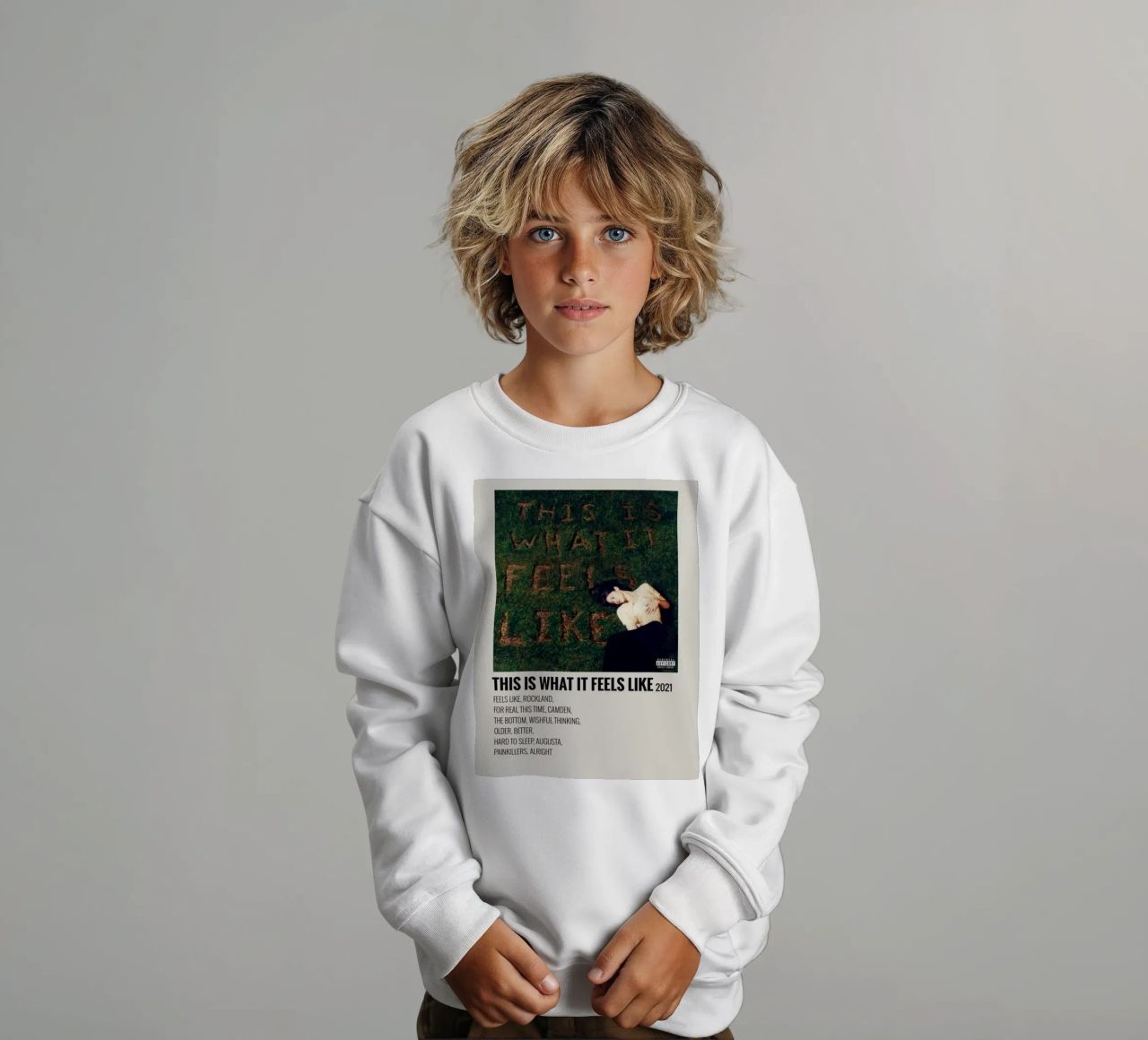This Is What It Feels Like Gracie Abrams felpa bambino da SoundStudio