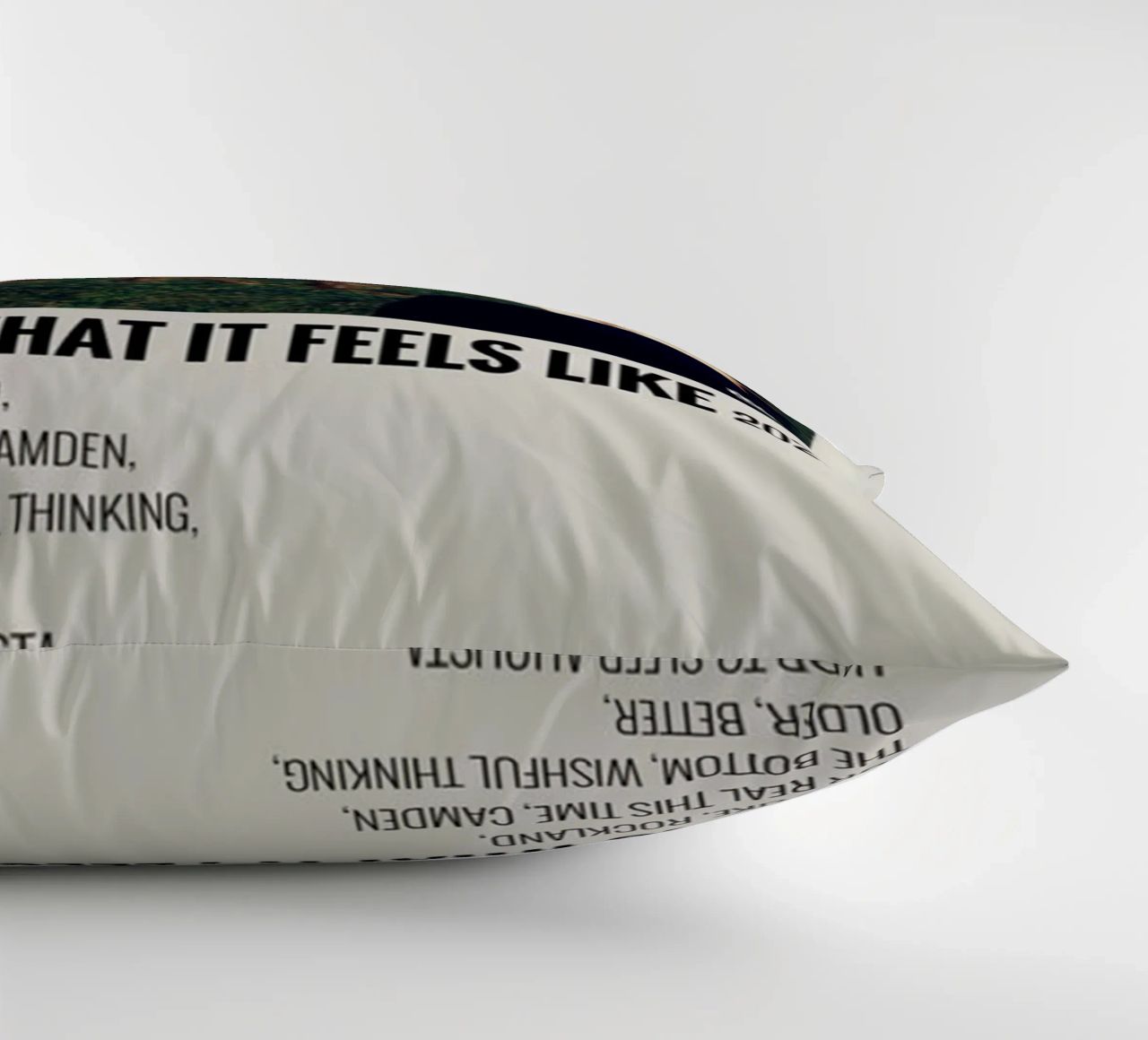 This Is What It Feels Like Gracie Abrams decorative cushion by SoundStudio