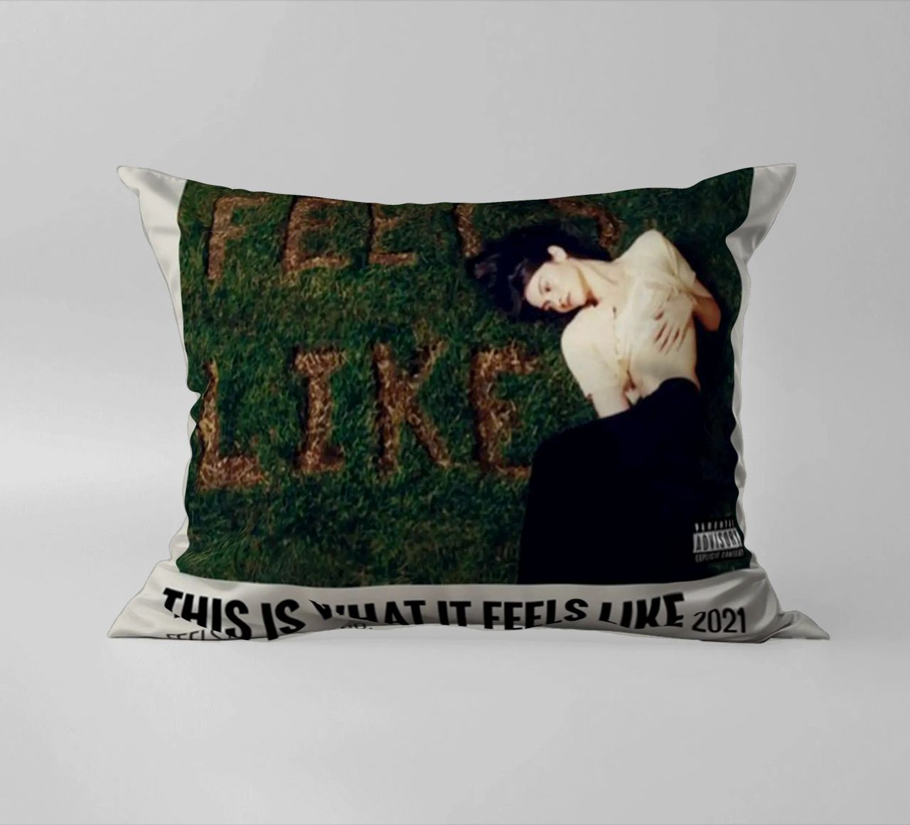 This Is What It Feels Like Gracie Abrams decorative cushion by SoundStudio