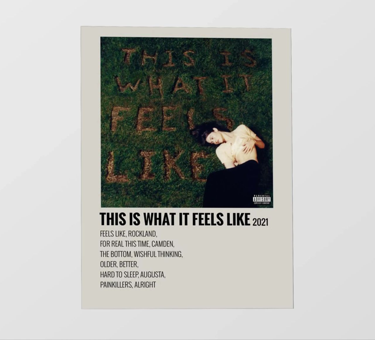 This Is What It Feels Like Gracie Abrams pellicola backlit da SoundStudio