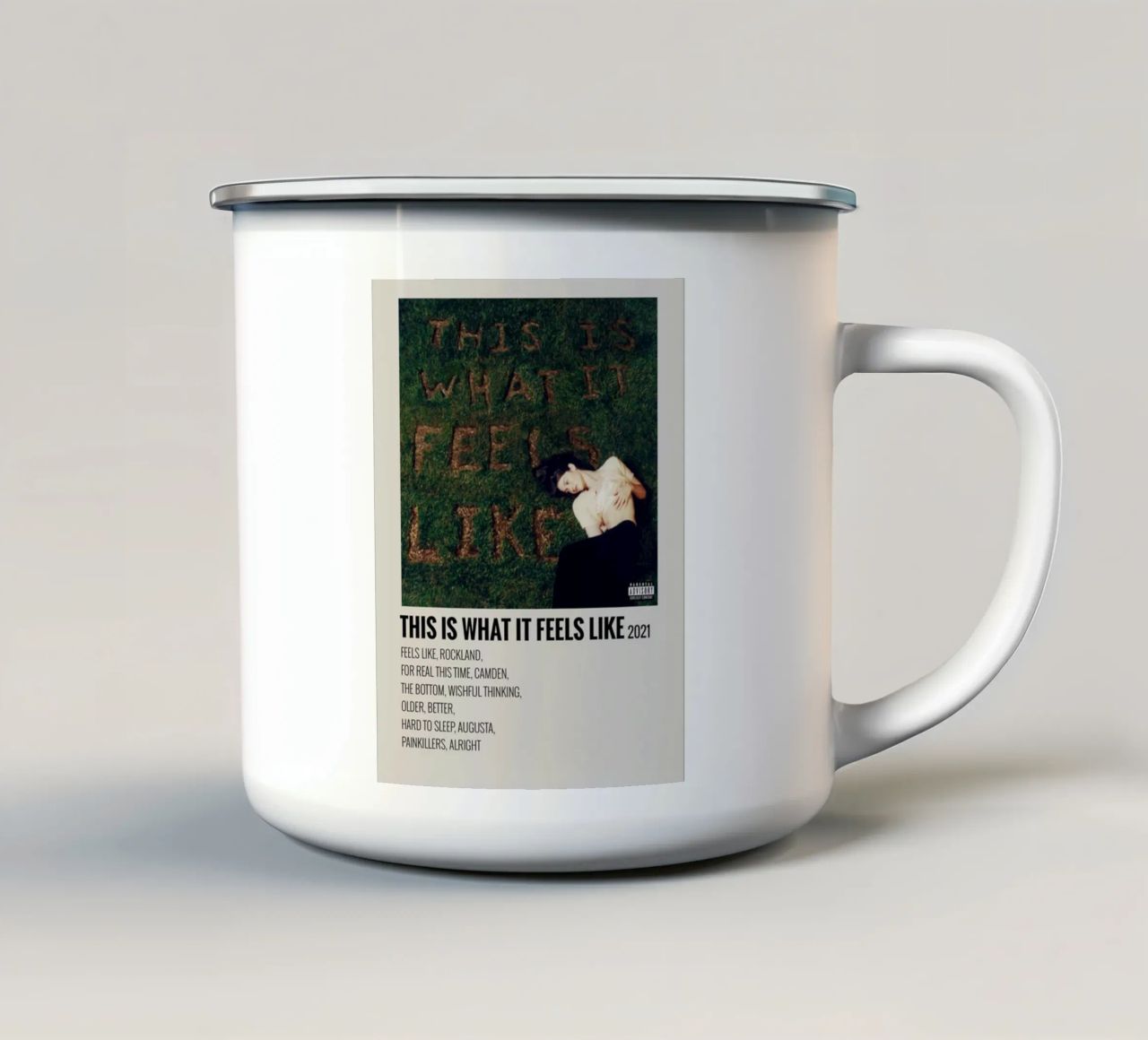 This Is What It Feels Like Gracie Abrams enamel mug by SoundStudio