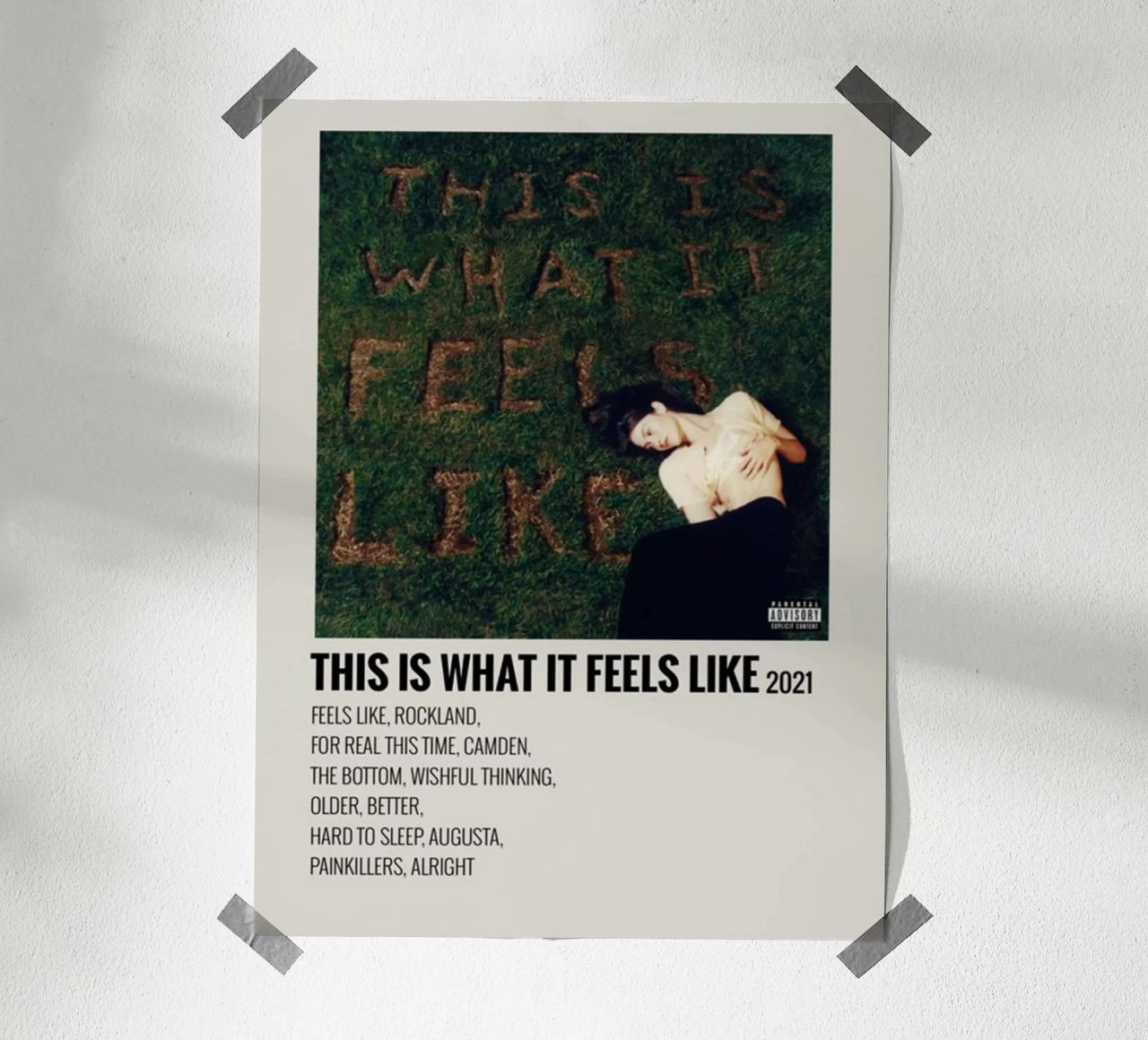This Is What It Feels Like Gracie Abrams poster by SoundStudio
