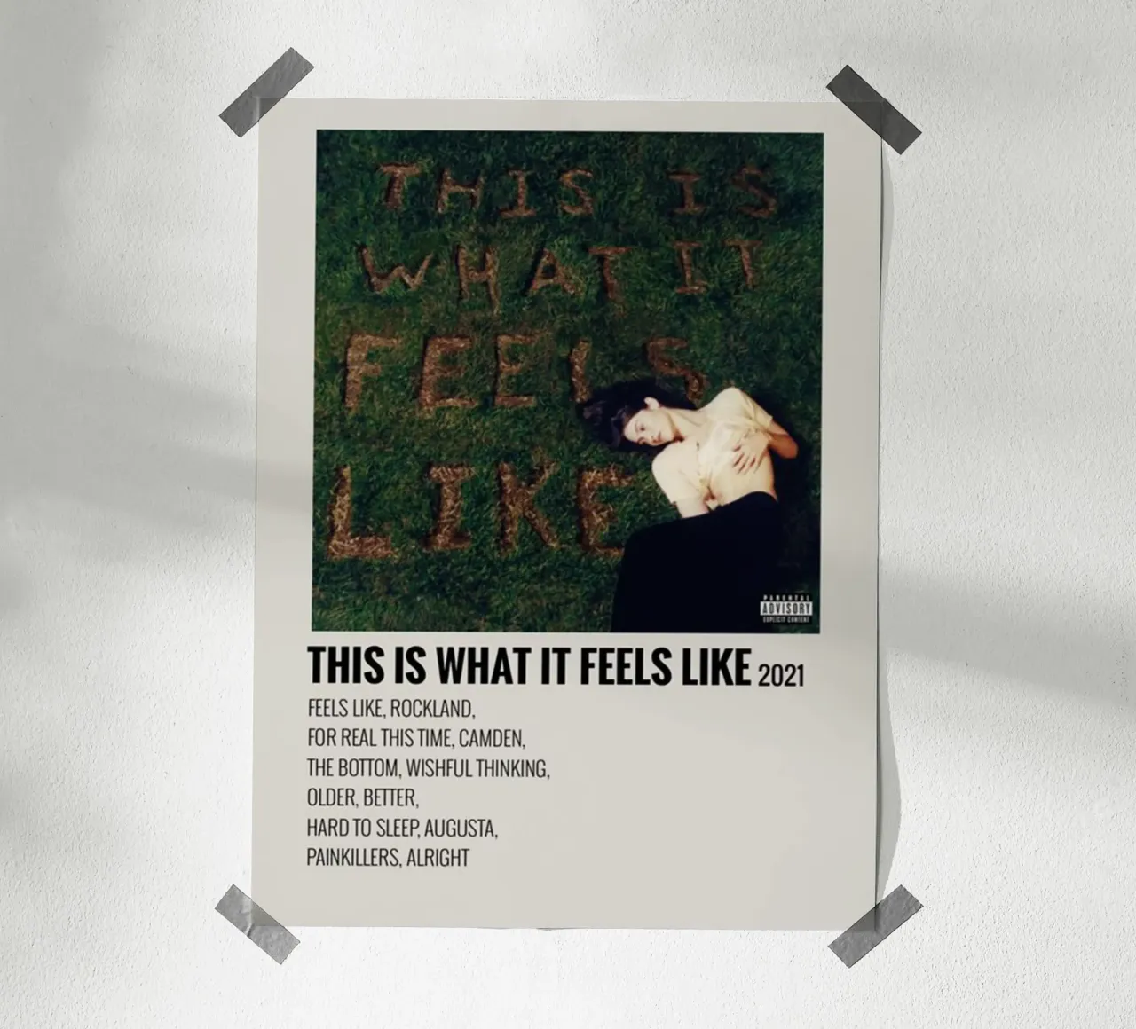 This Is What It Feels Like Gracie Abrams carta hahnemühle da SoundStudio