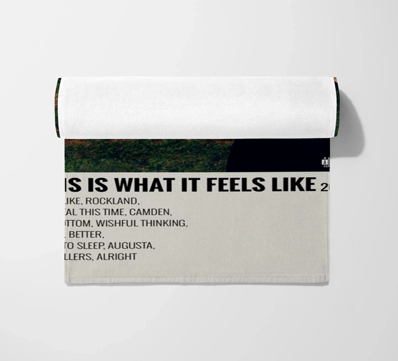 This Is What It Feels Like Gracie Abrams beach towel by SoundStudio