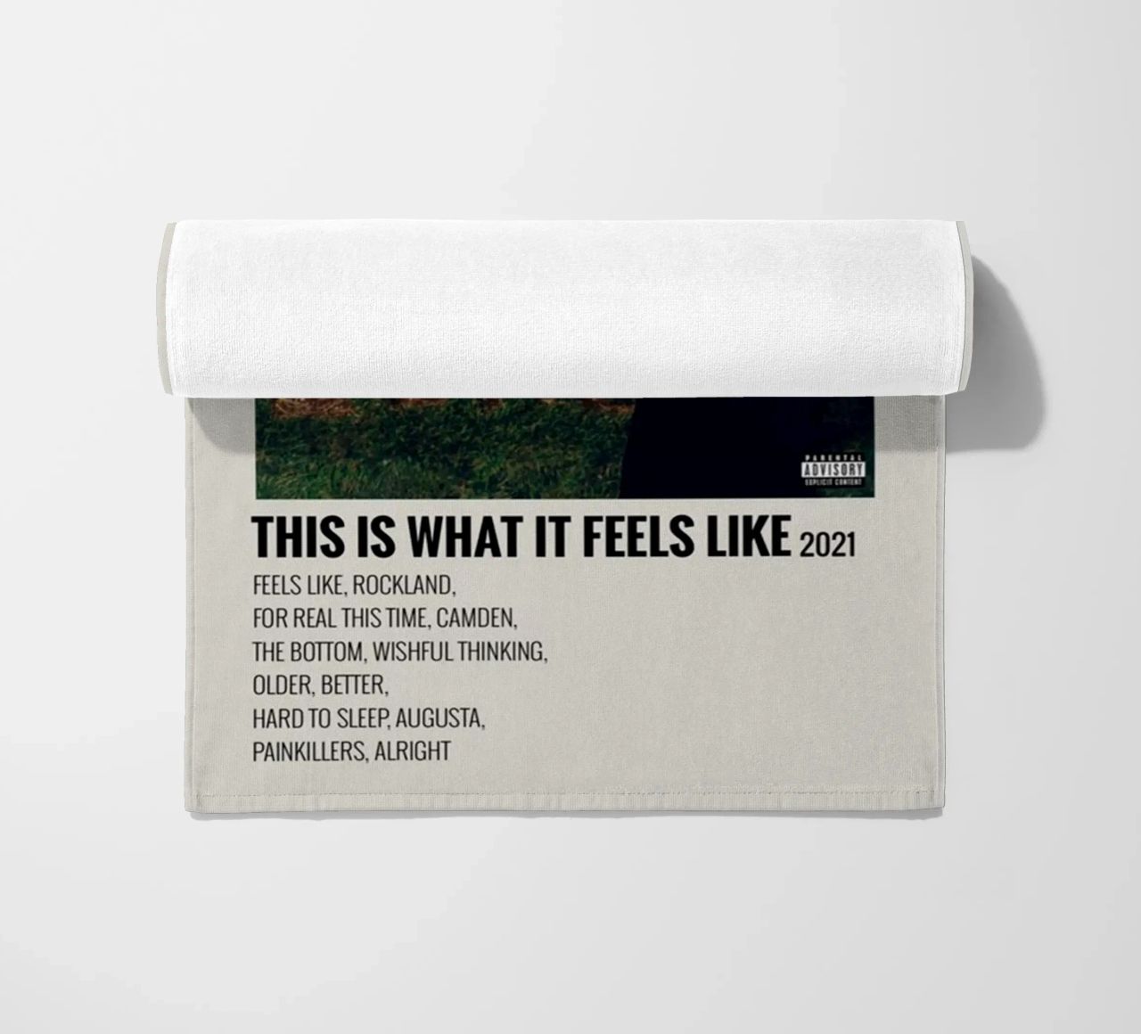 This Is What It Feels Like Gracie Abrams beach towel by SoundStudio