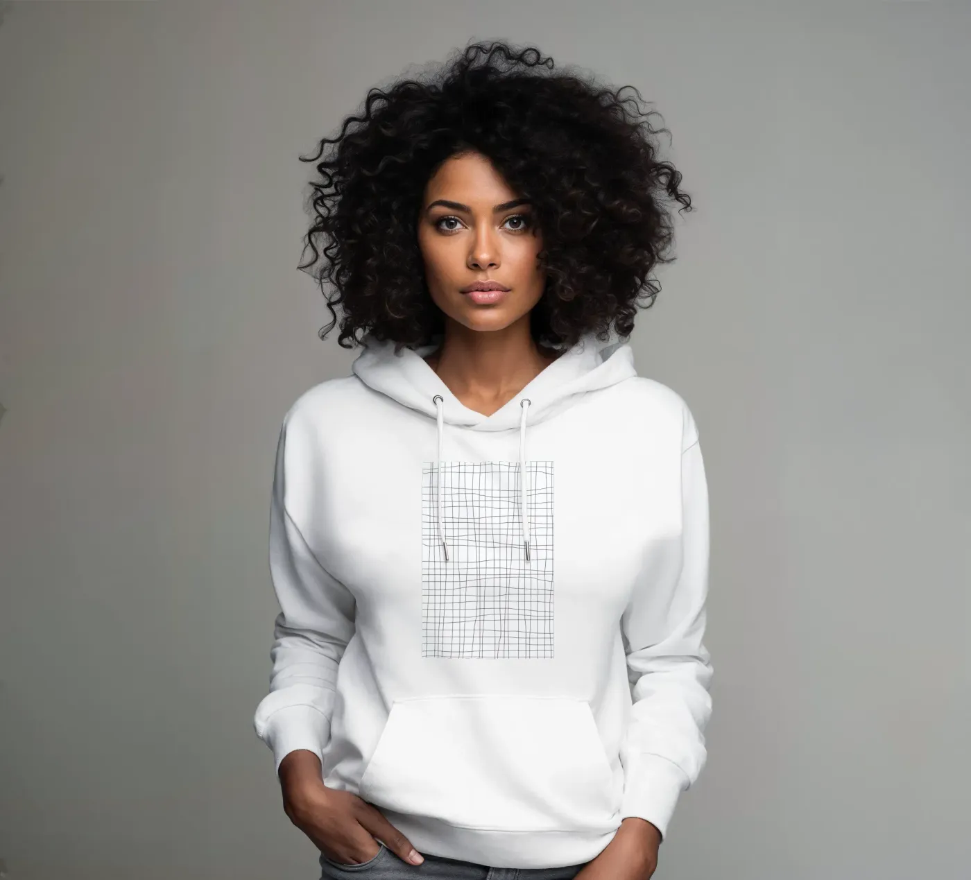 Grid hoodie by Studio Nahili