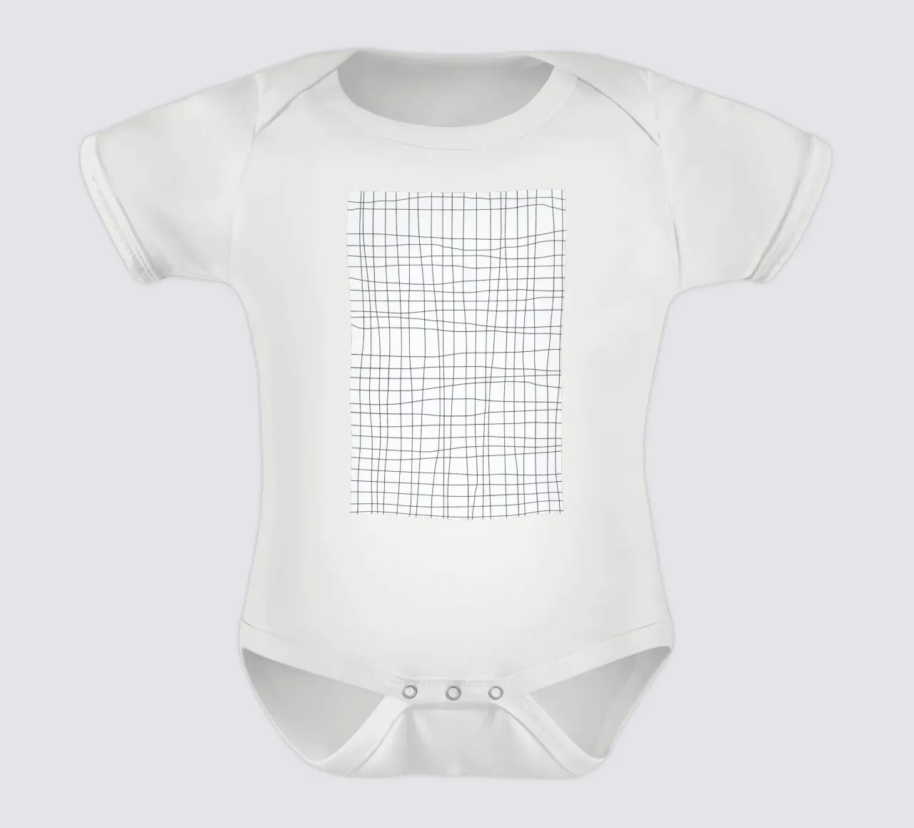Grid Kurzarm Babybody von Studio Nahili