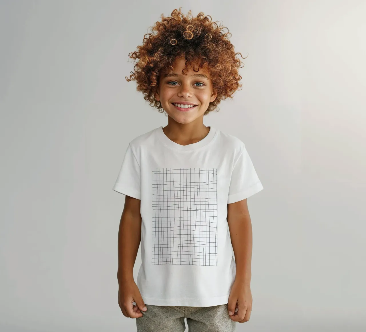 Grid kinder t-shirt van Studio Nahili