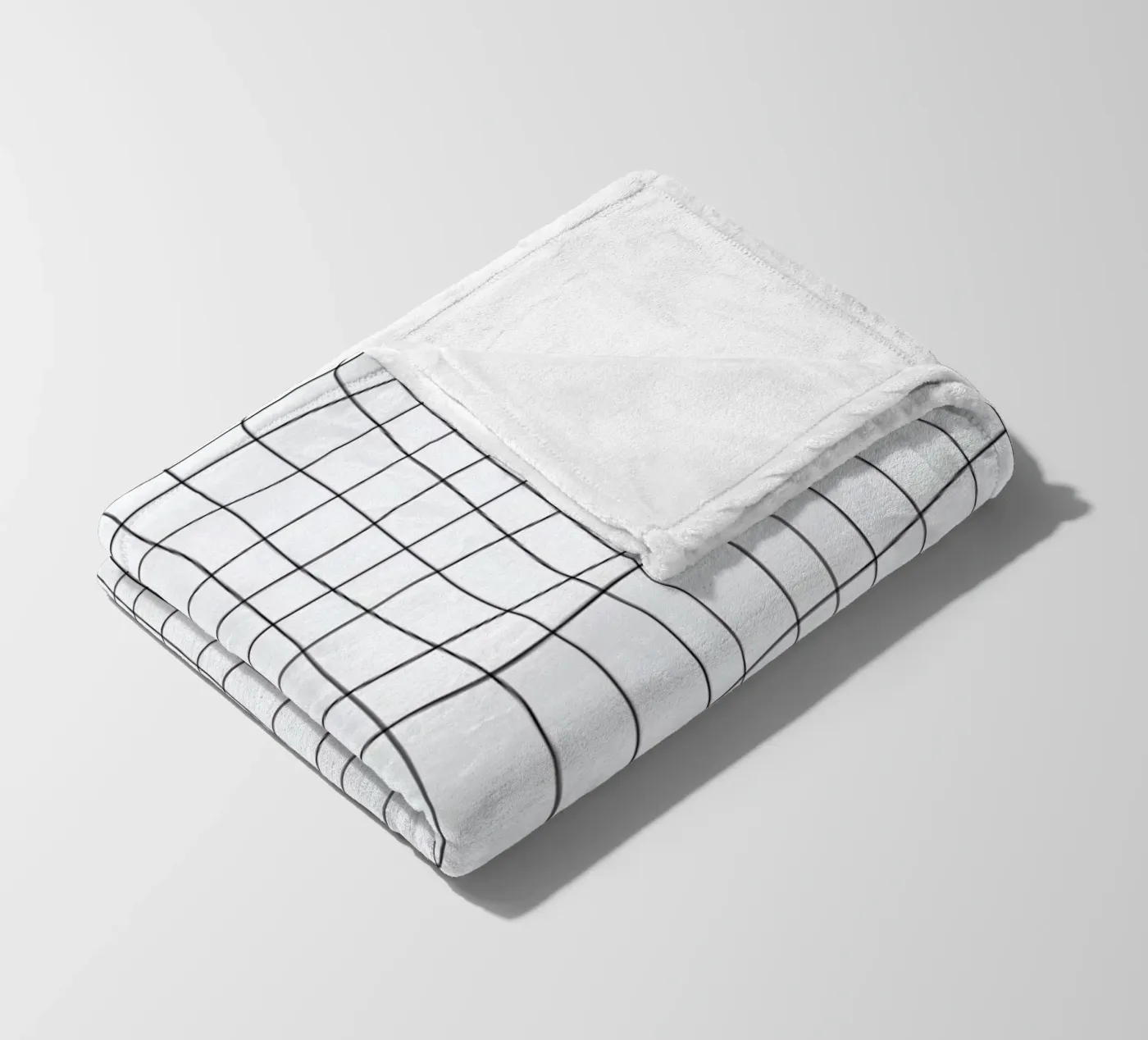 Grid fleece blanket by Studio Nahili