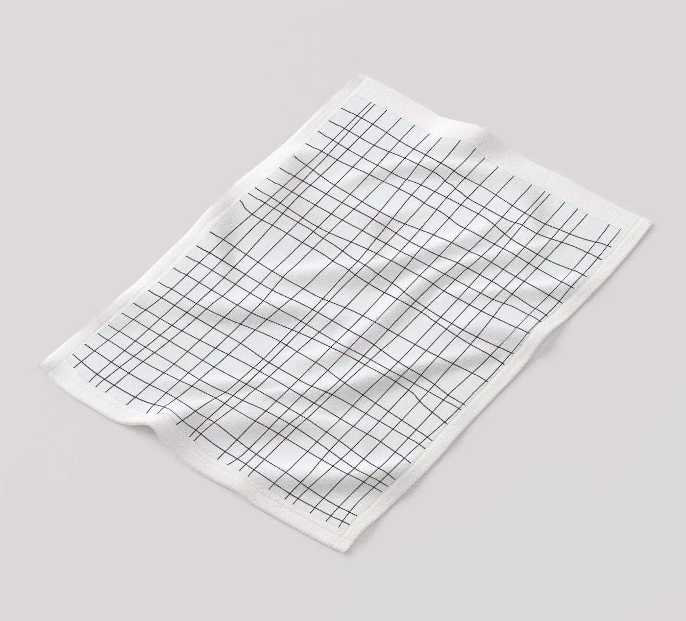 Grid fleece blanket by Studio Nahili