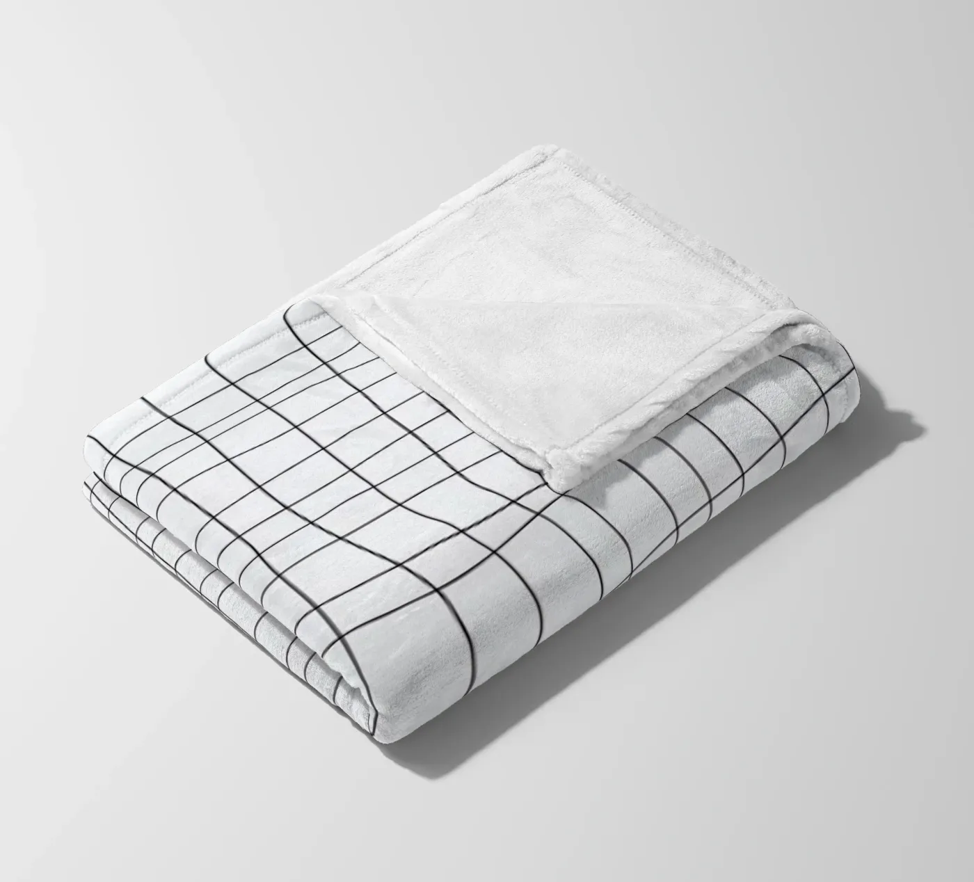 Grid fleece blanket by Studio Nahili