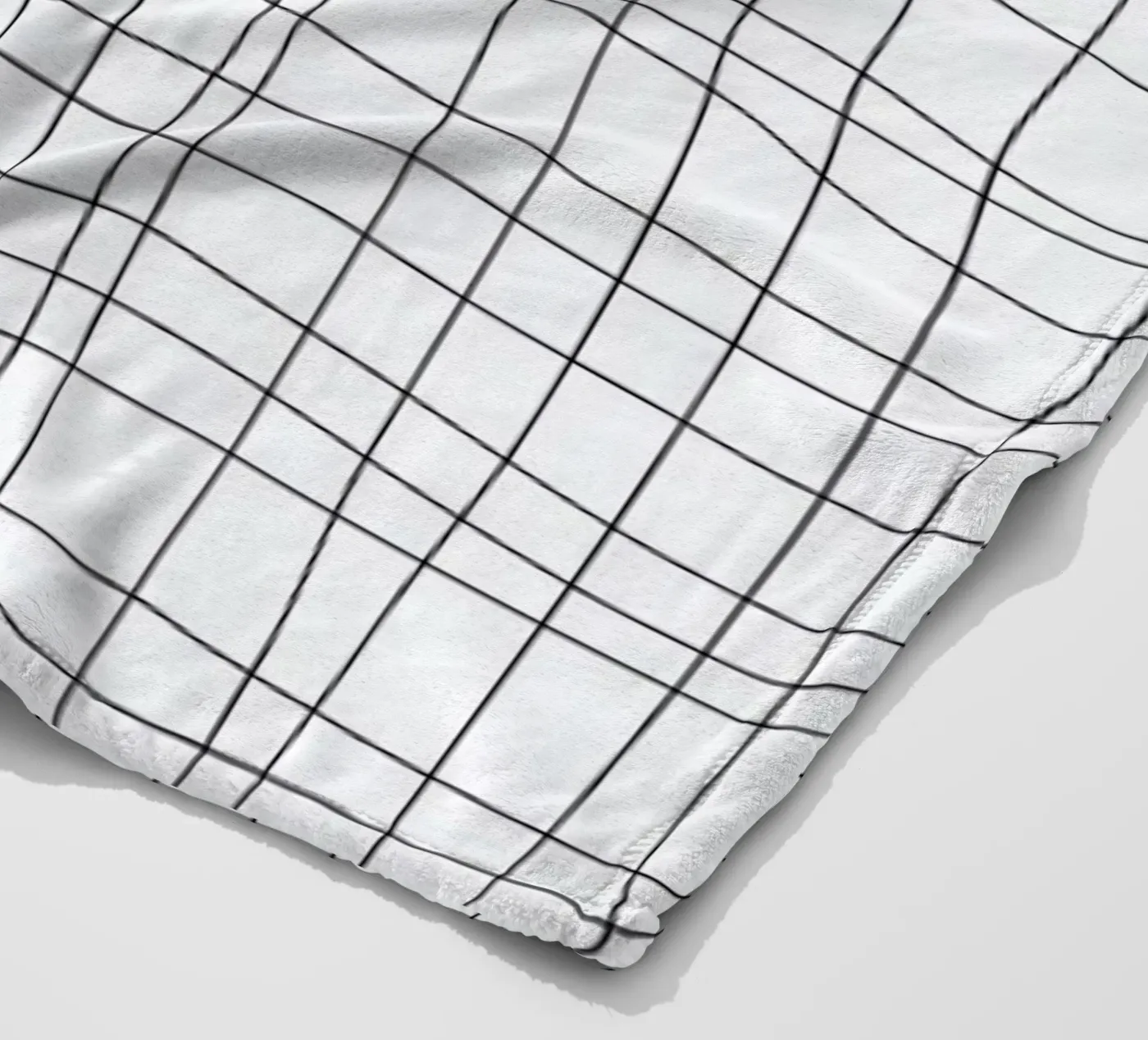 Grid fleece blanket by Studio Nahili