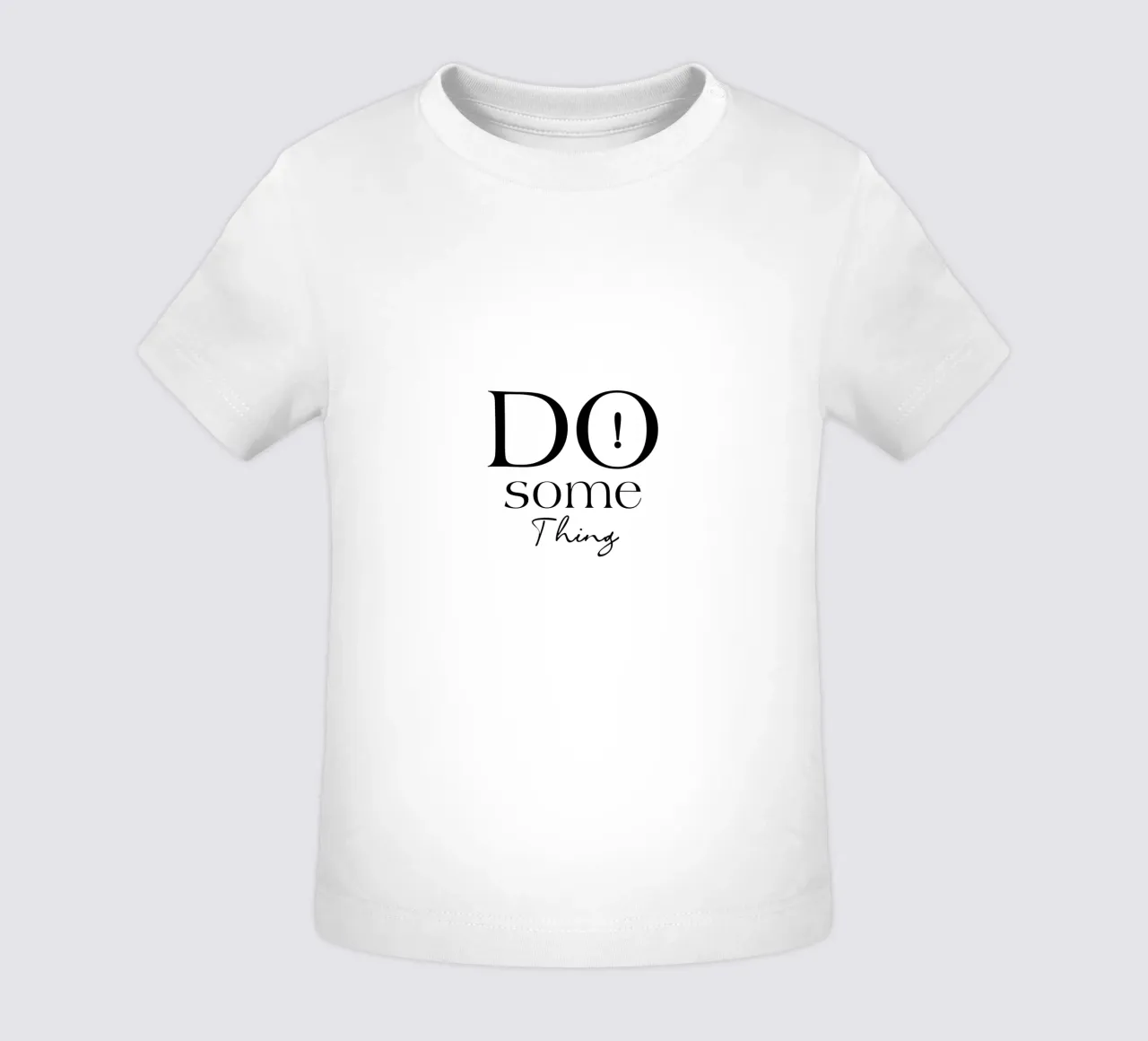 Tipografia minimalista Do Some Thing maglietta neonato da YV TYPOGRAPHY