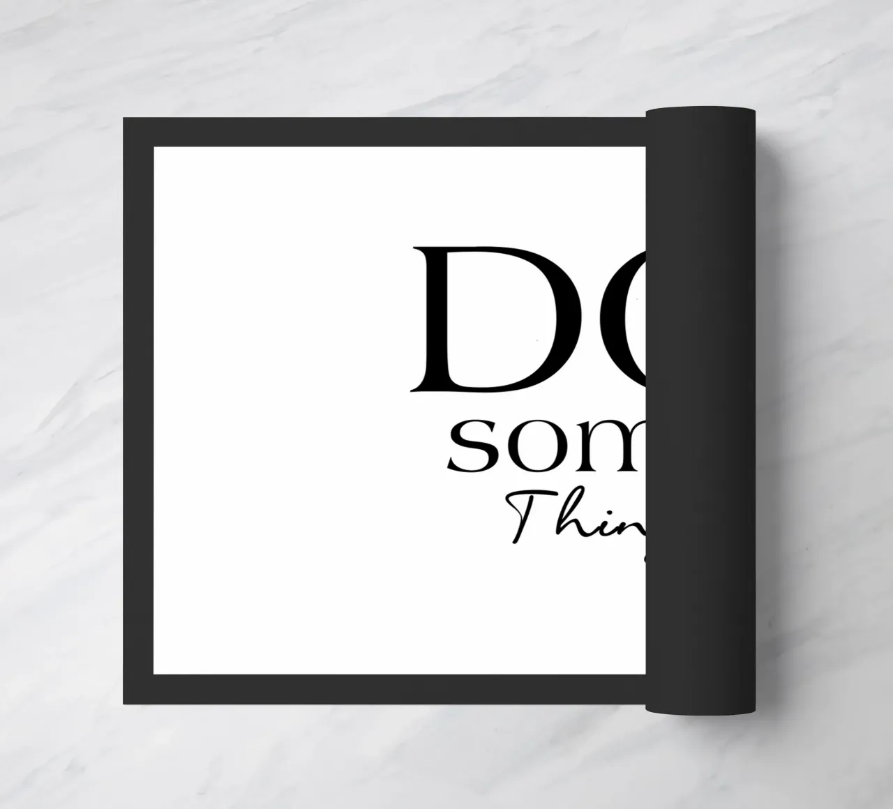 Tipografia minimalista Do Some Thing zerbino da YV TYPOGRAPHY