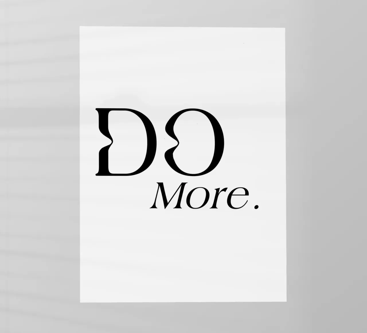 Fare di più Tipografia Semplice Elegante pellicola backlit da YV TYPOGRAPHY