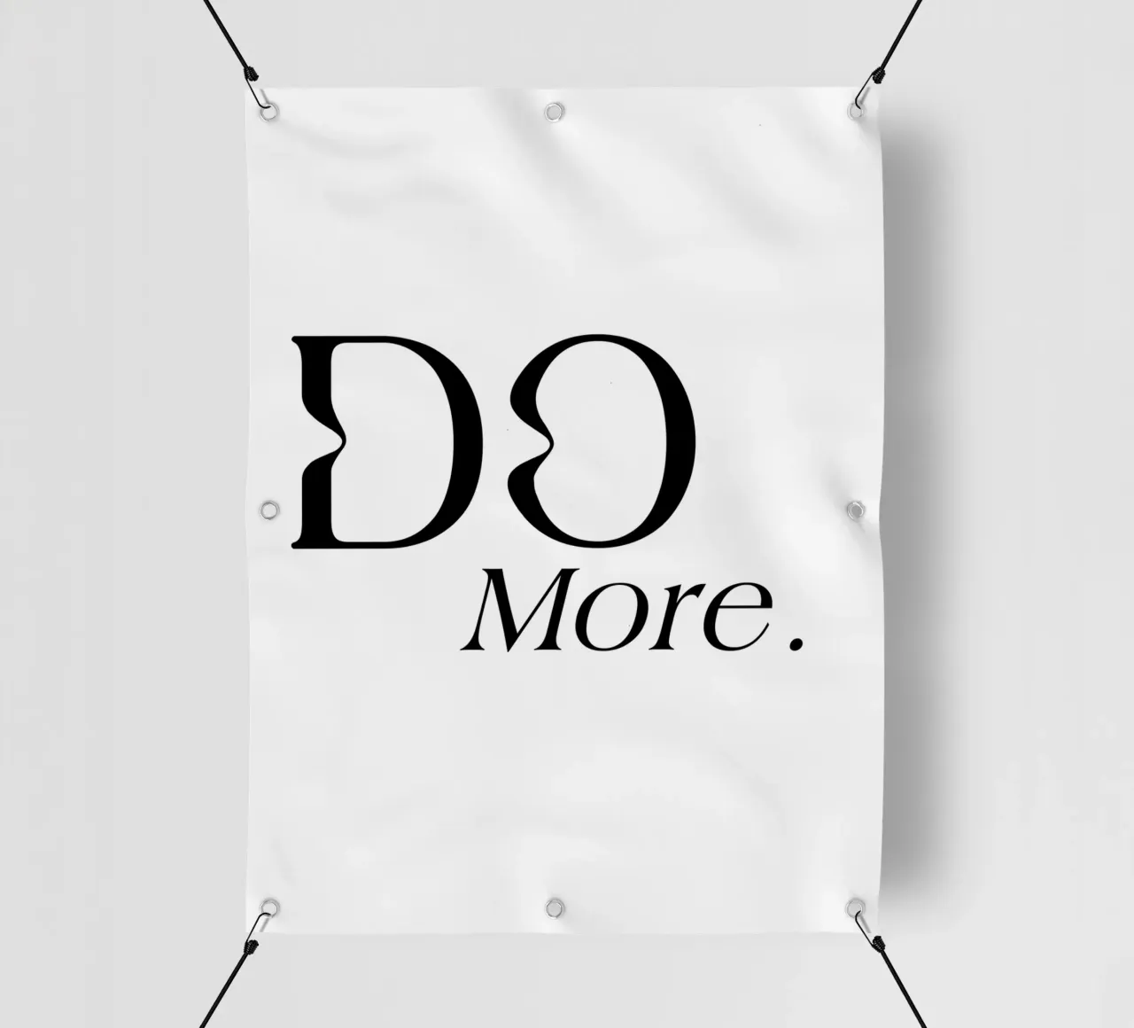 Fare di più Tipografia Semplice Elegante telo in pvc da YV TYPOGRAPHY