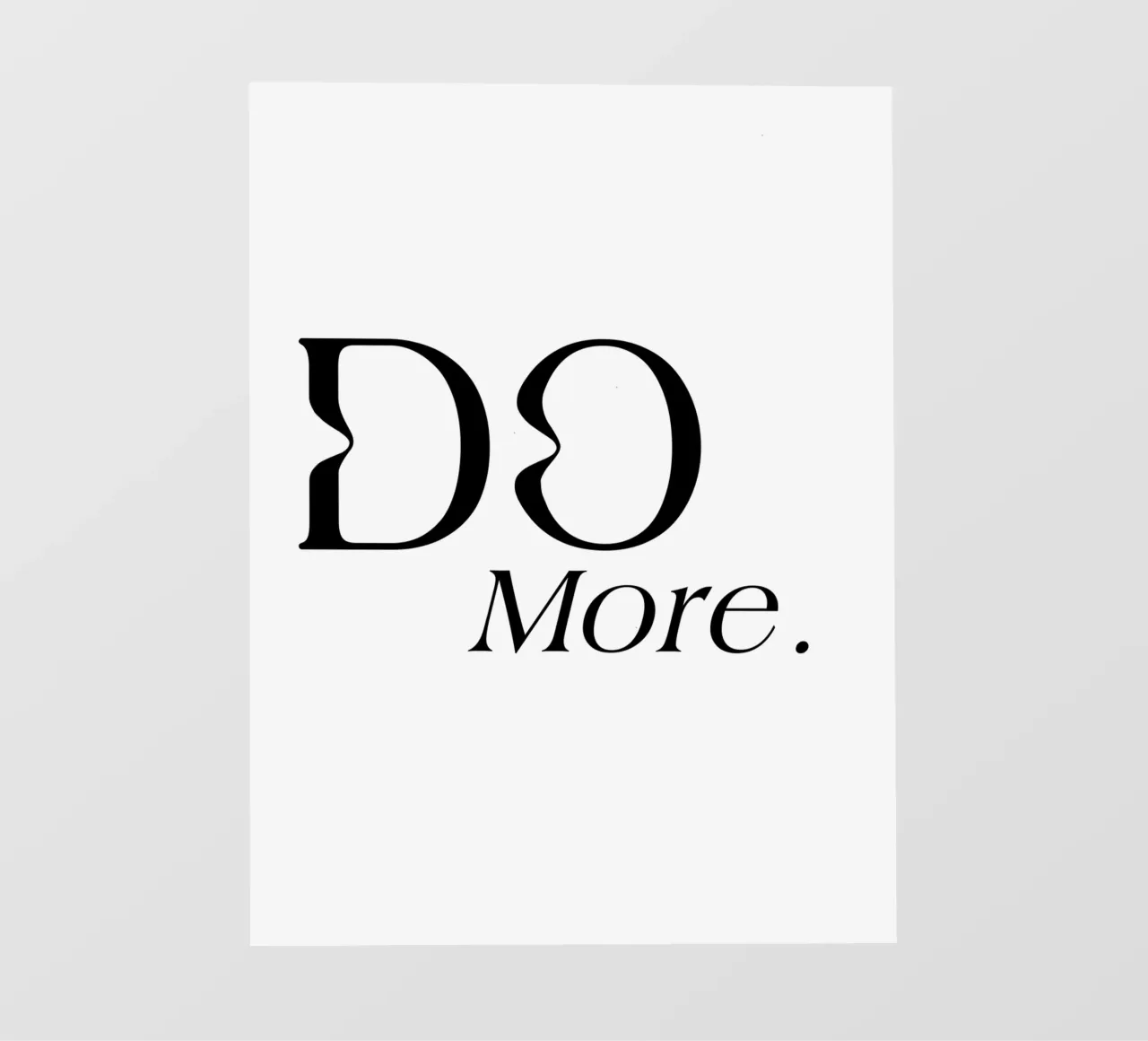 Fare di più Tipografia Semplice Elegante telo in pvc da YV TYPOGRAPHY