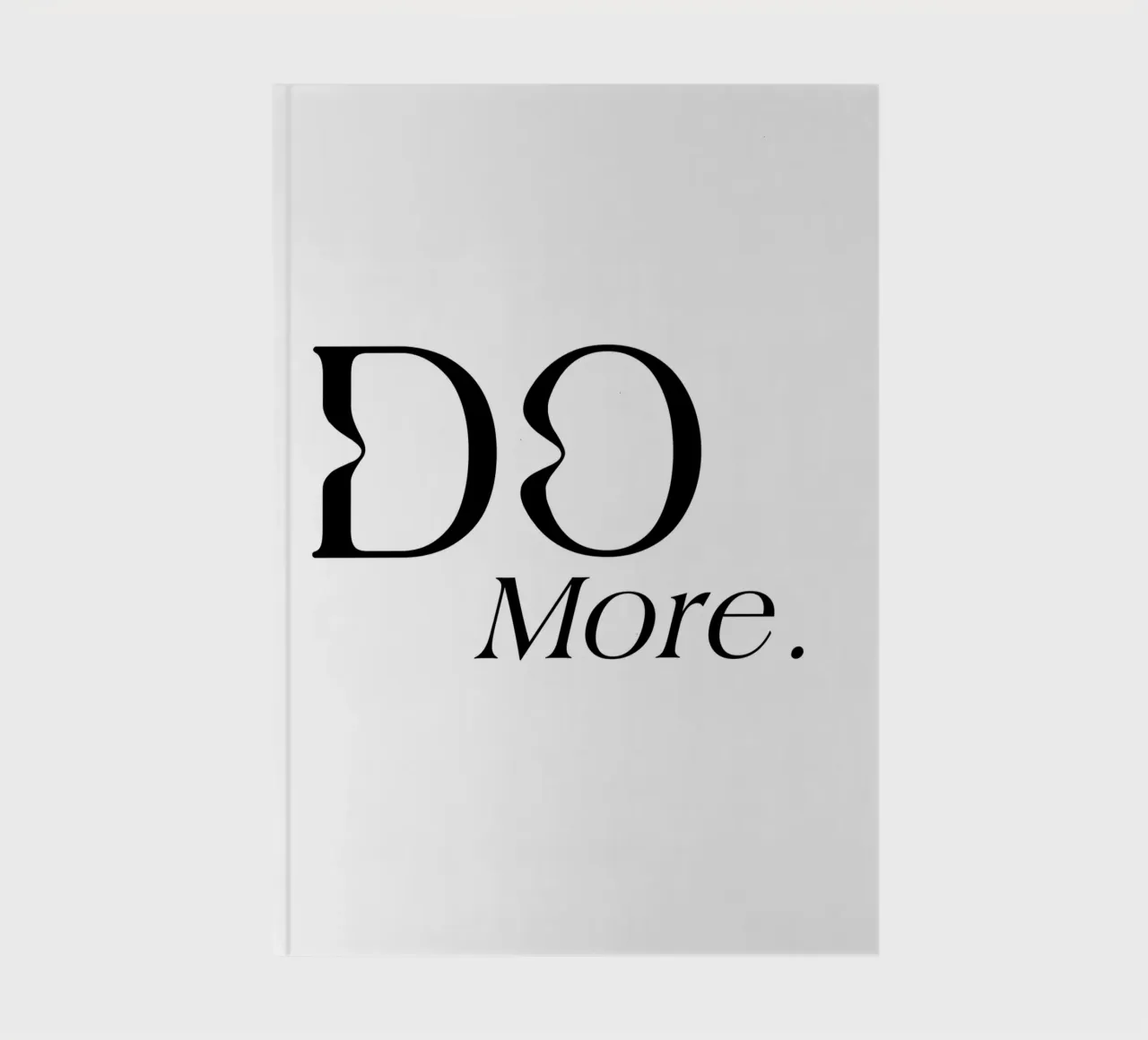 Fare di più Tipografia Semplice Elegante diario da YV TYPOGRAPHY