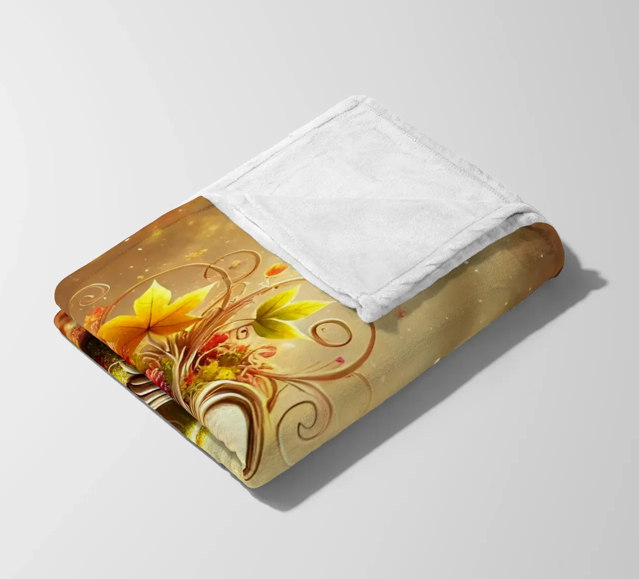 Twiglet fleece blanket by Twinkle Art Studio
