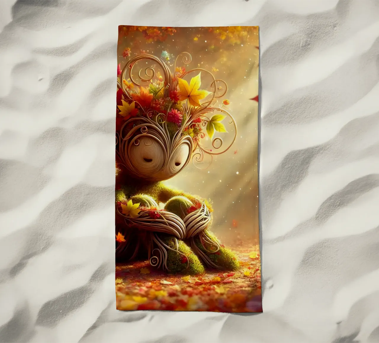 Twiglet strandhanddoek van Twinkle Art Studio