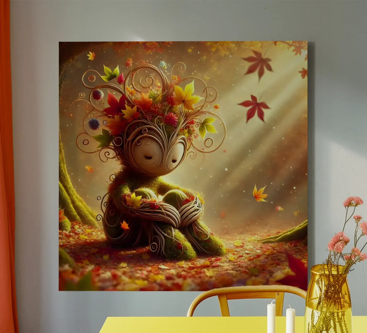 Twiglet canvas van Twinkle Art Studio