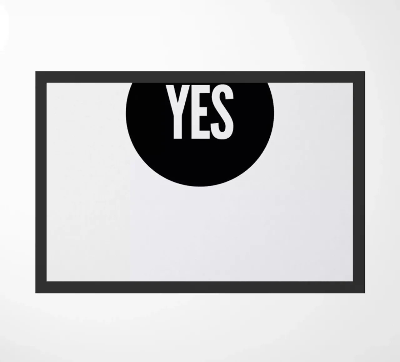 Yes! doormat by Studio One