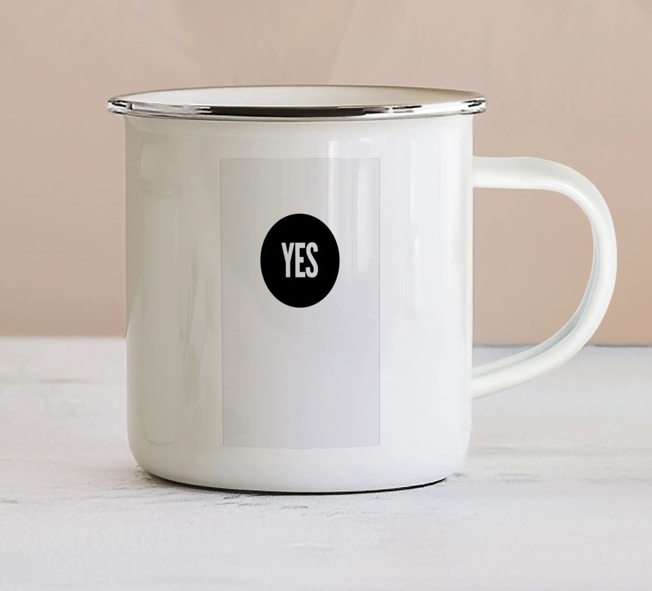 Yes! tazza in smalto da Studio One