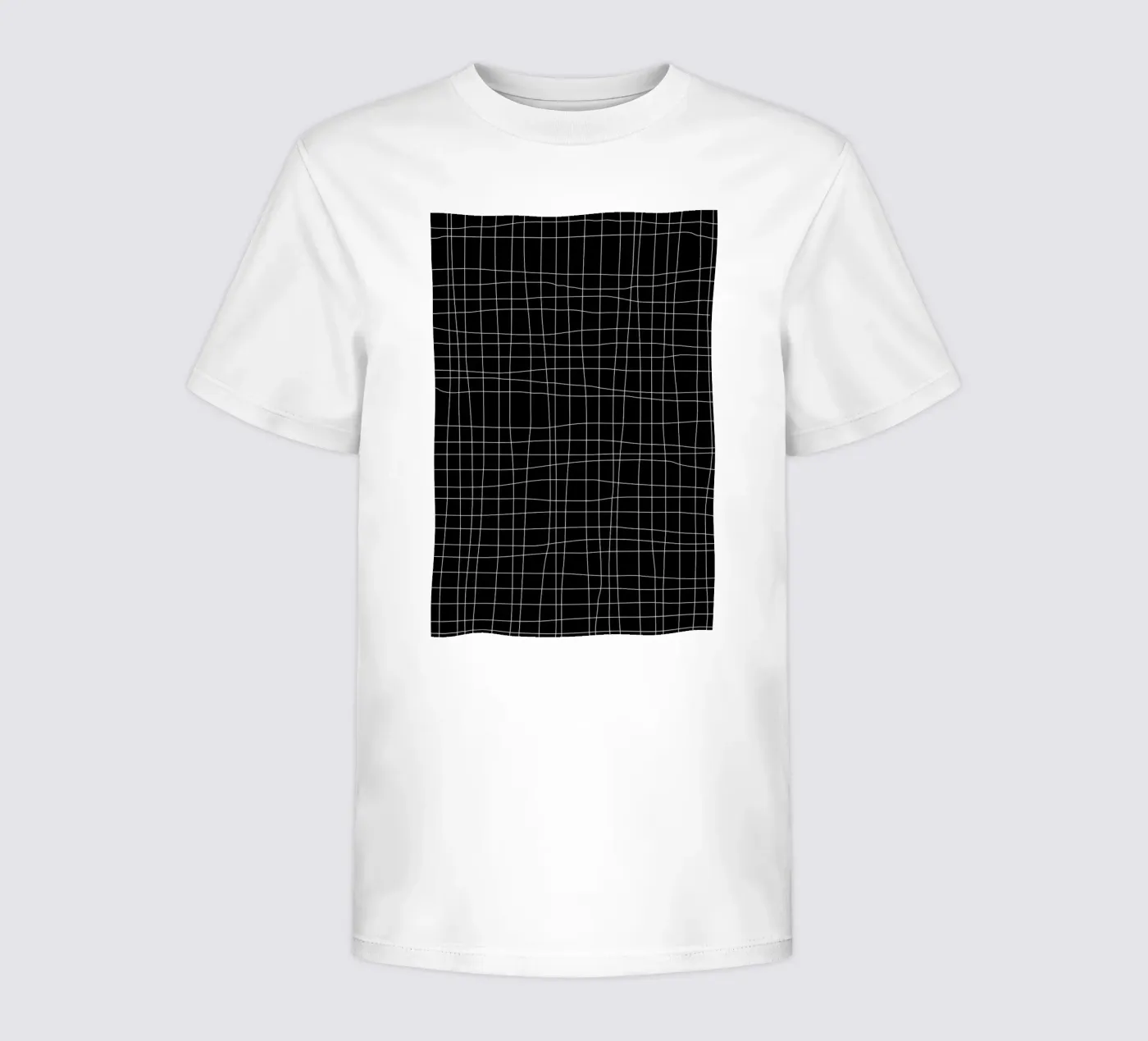 Grid Black kinder t-shirt van Studio Nahili