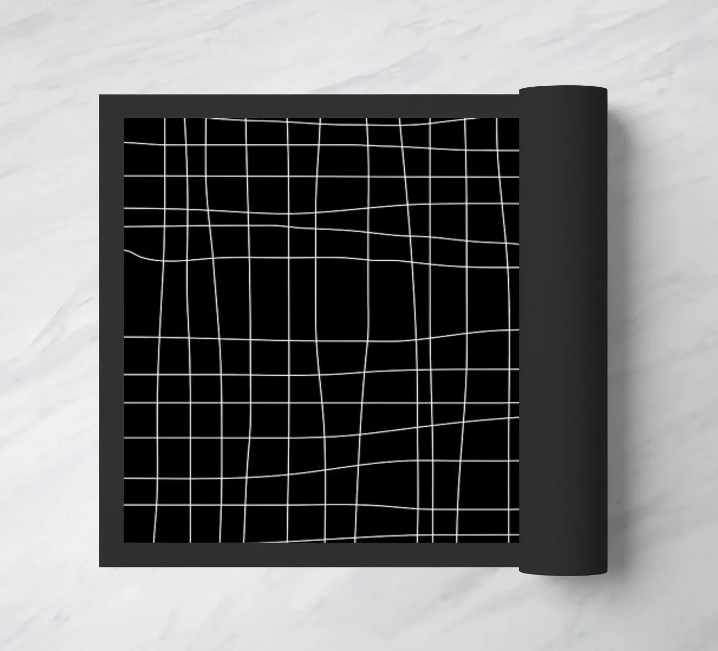 Grid Black doormat by Studio Nahili