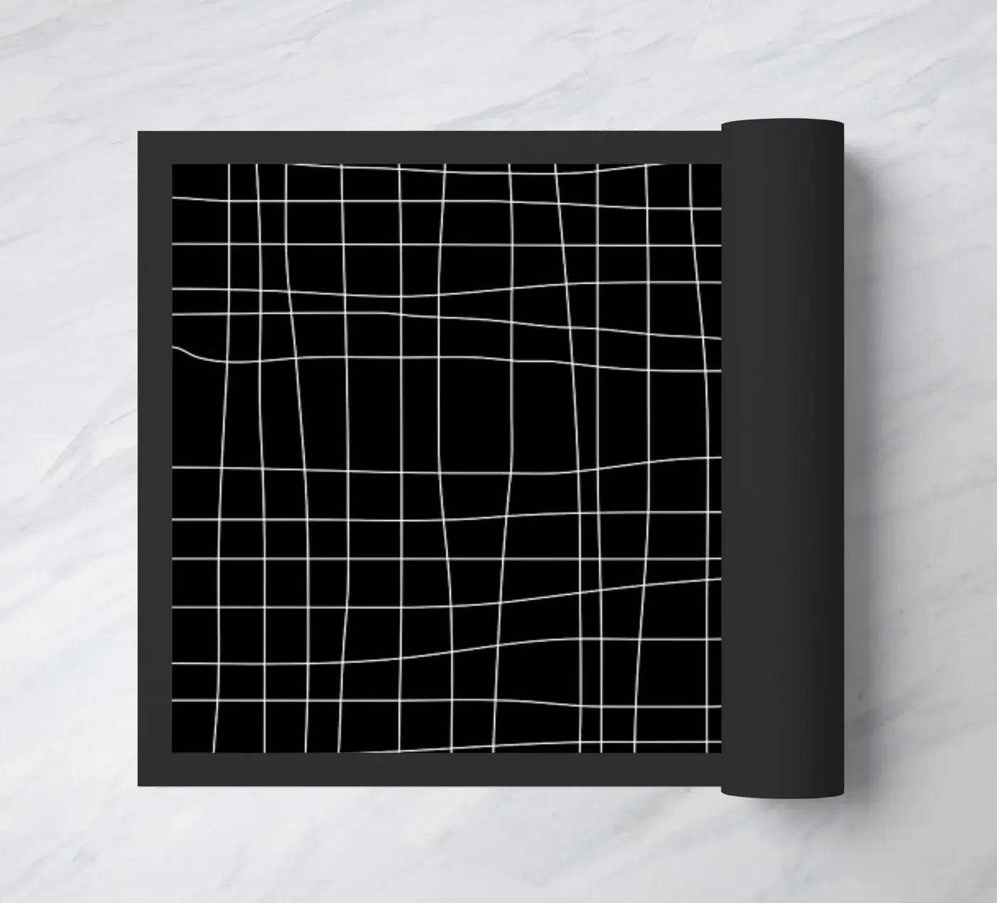 Grid Black deurmat van Studio Nahili