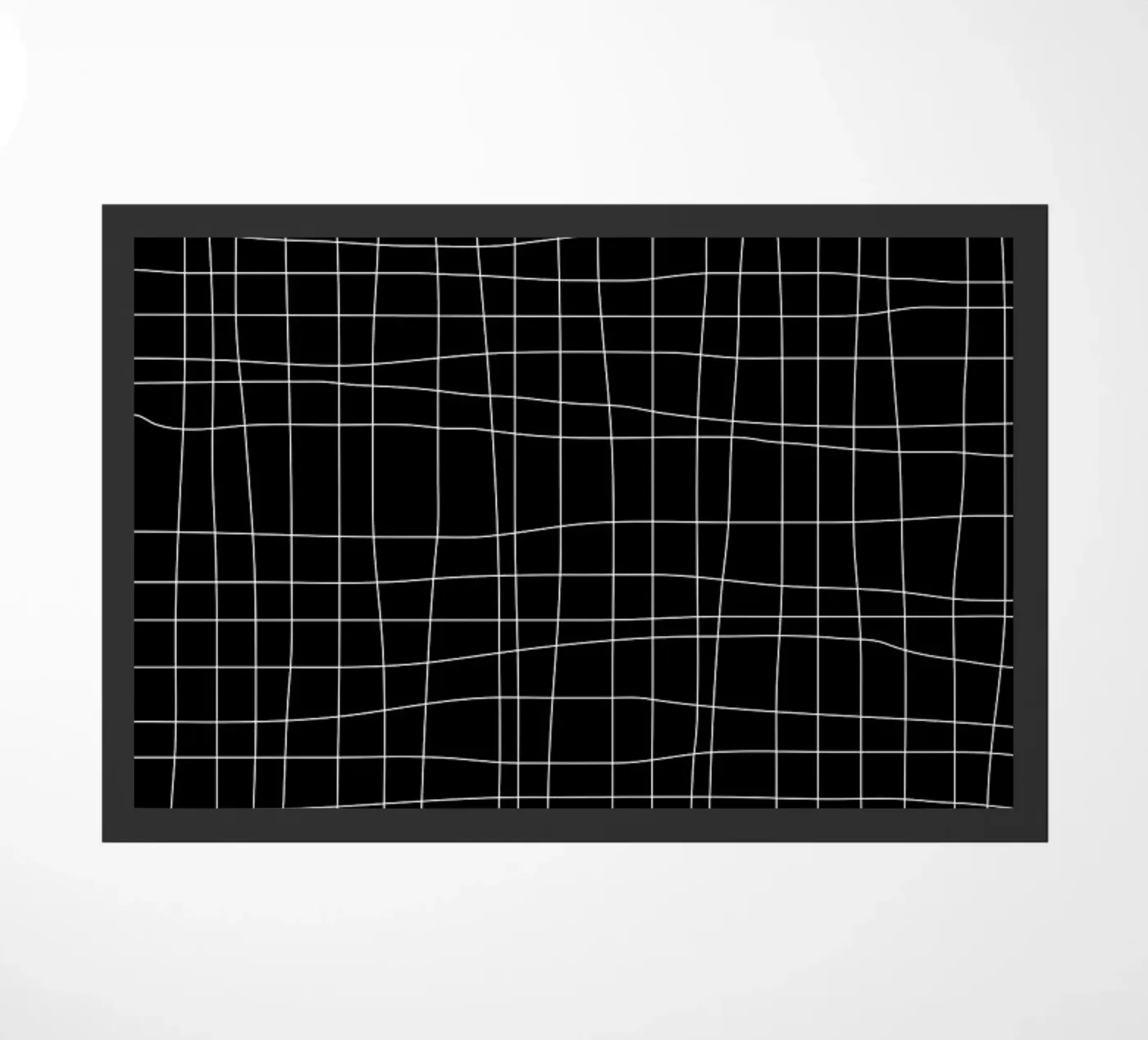 Grid Black deurmat van Studio Nahili