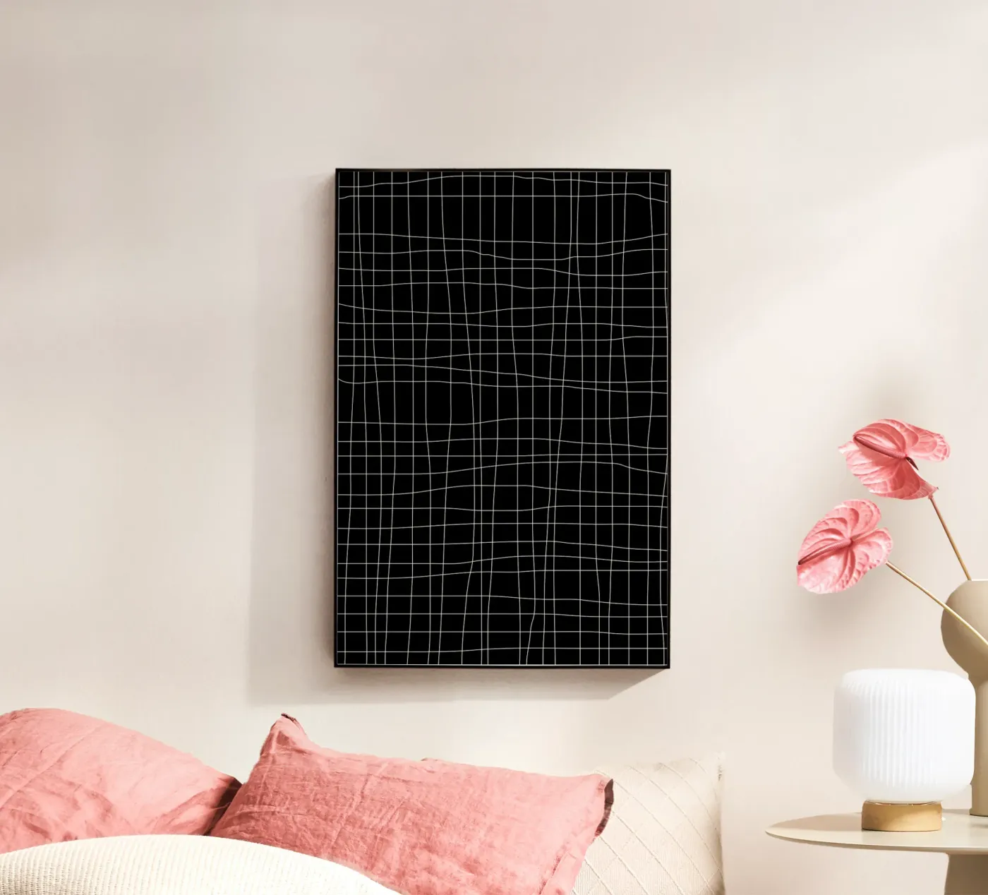 Grid Black acryl van Studio Nahili