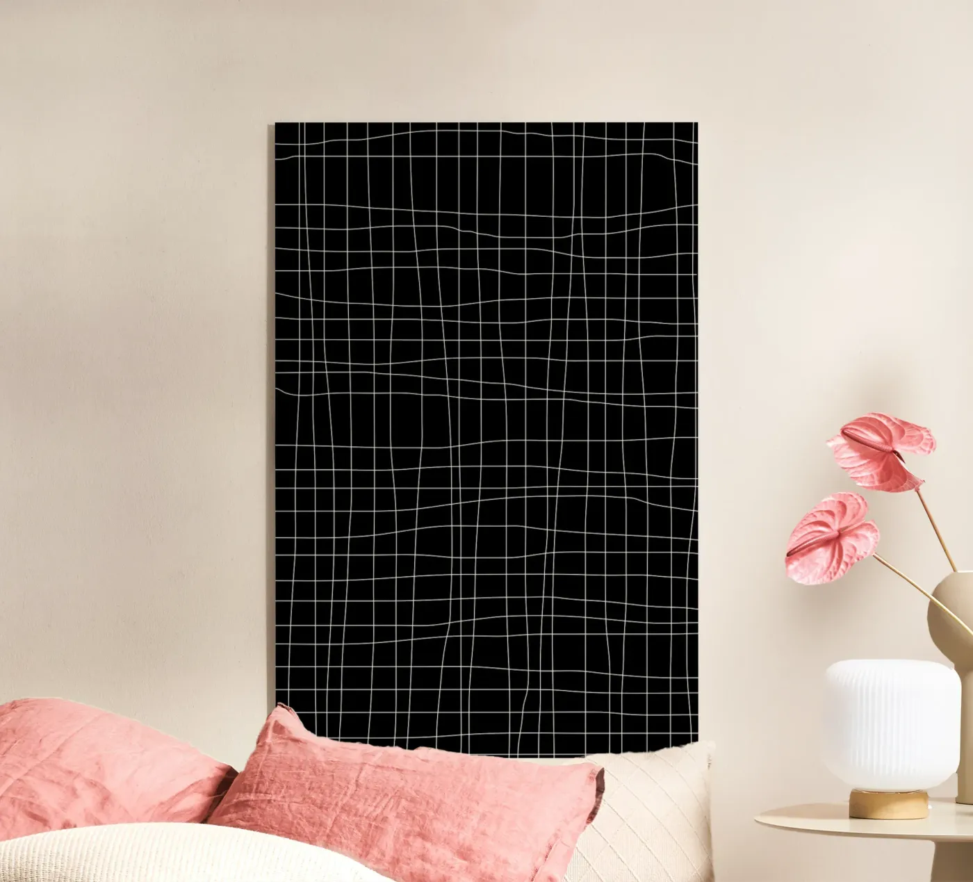 Grid Black acryl van Studio Nahili