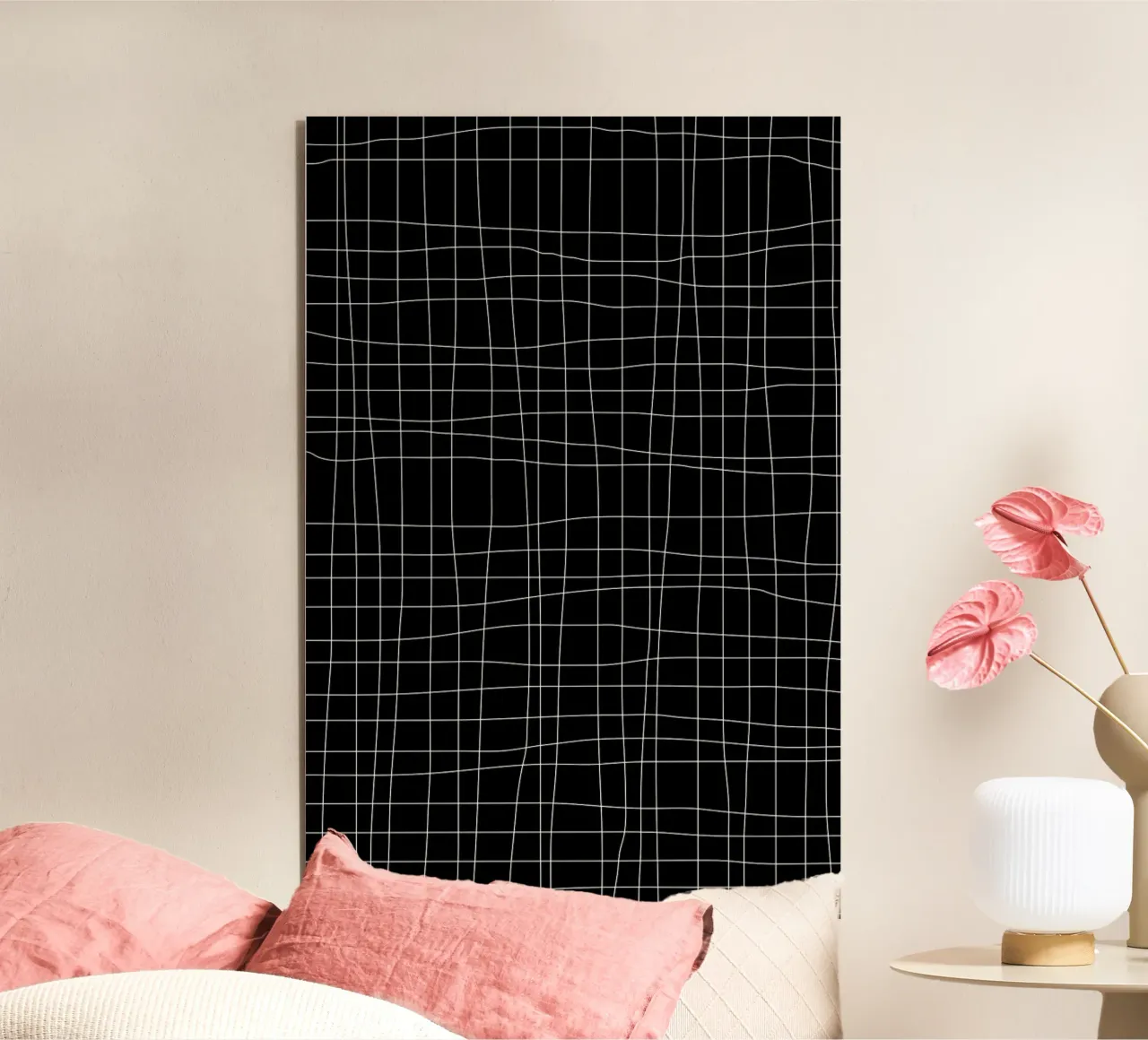 Grid Black forex plate by Studio Nahili