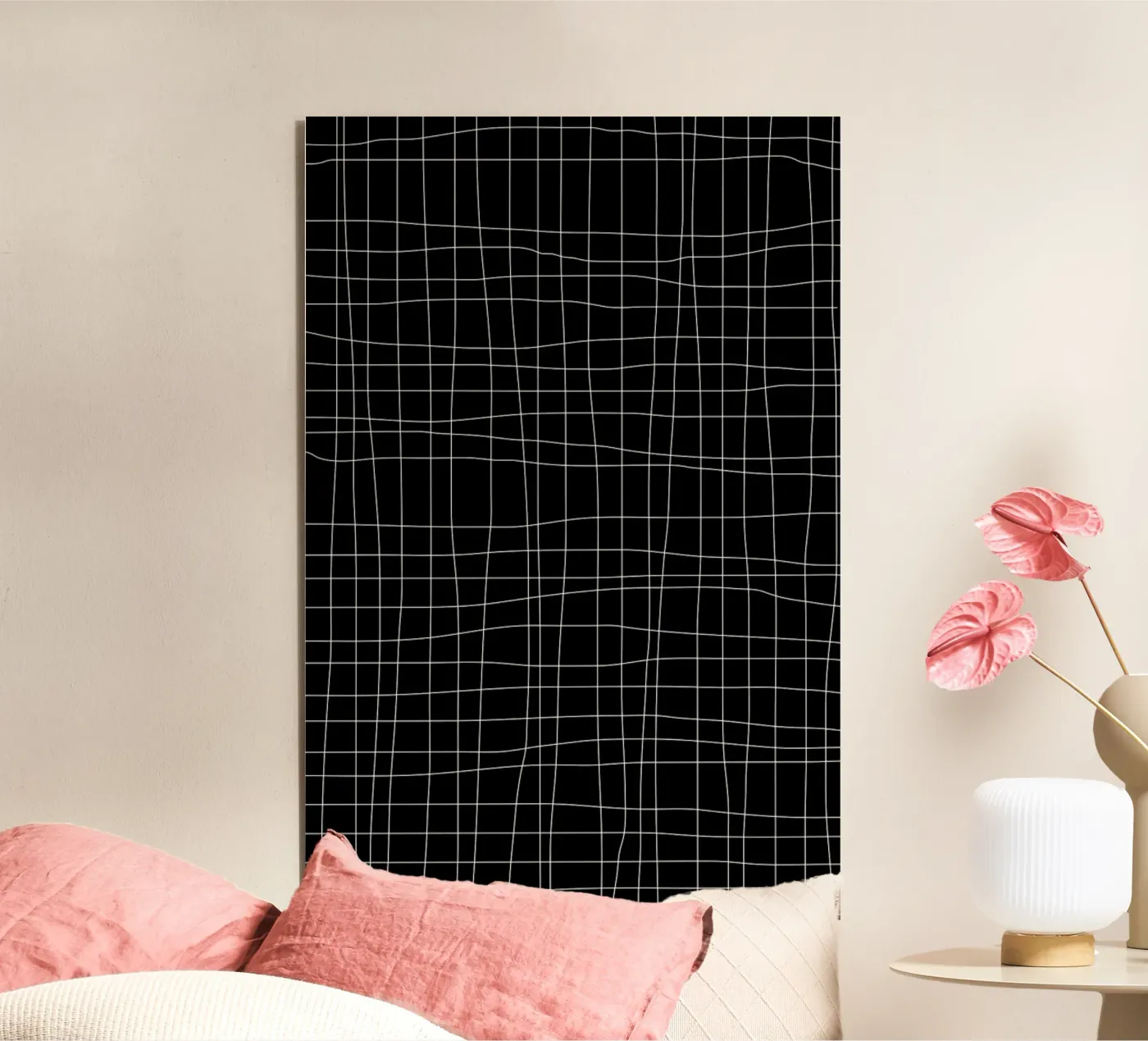 Grid Black alluminio dibond da Studio Nahili