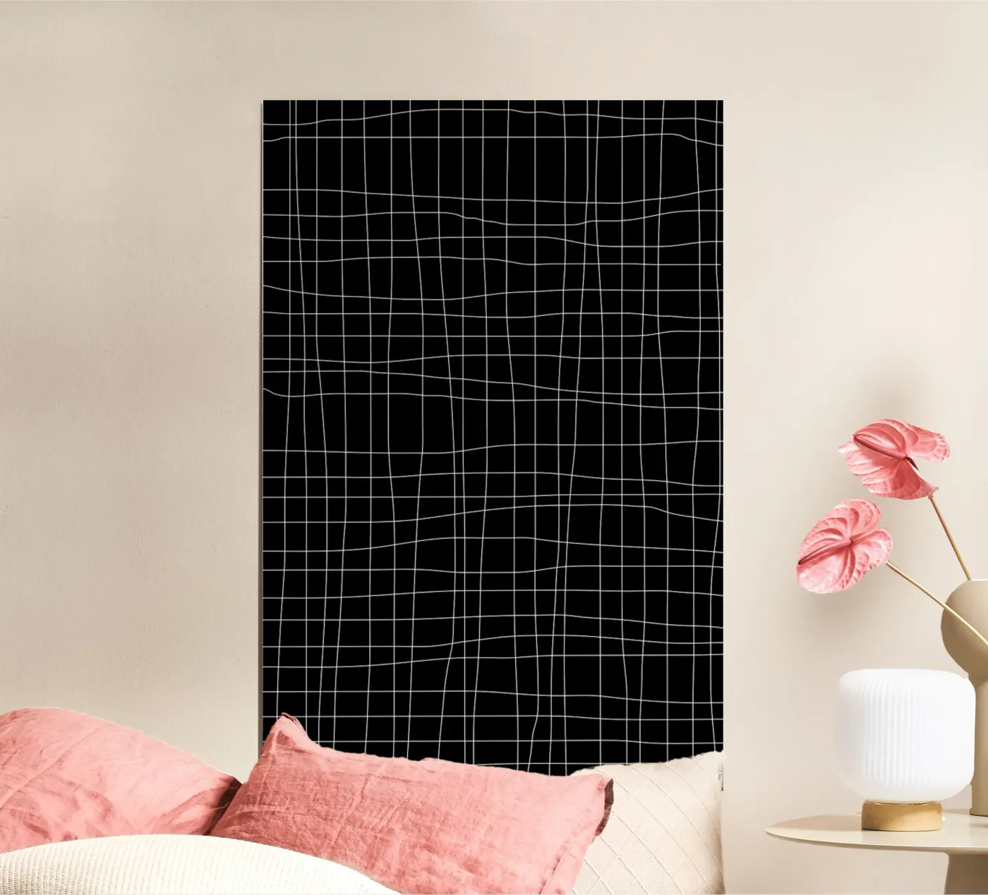 Grid Black Poster von Studio Nahili