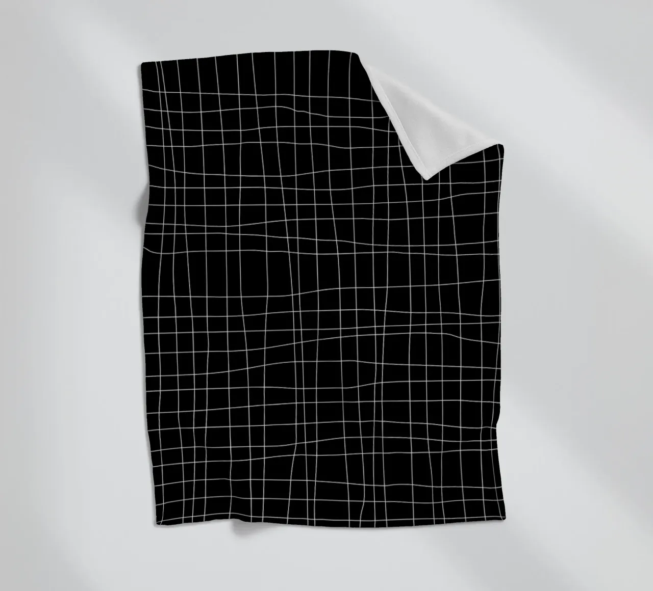 Grid Black coperta in pile da Studio Nahili